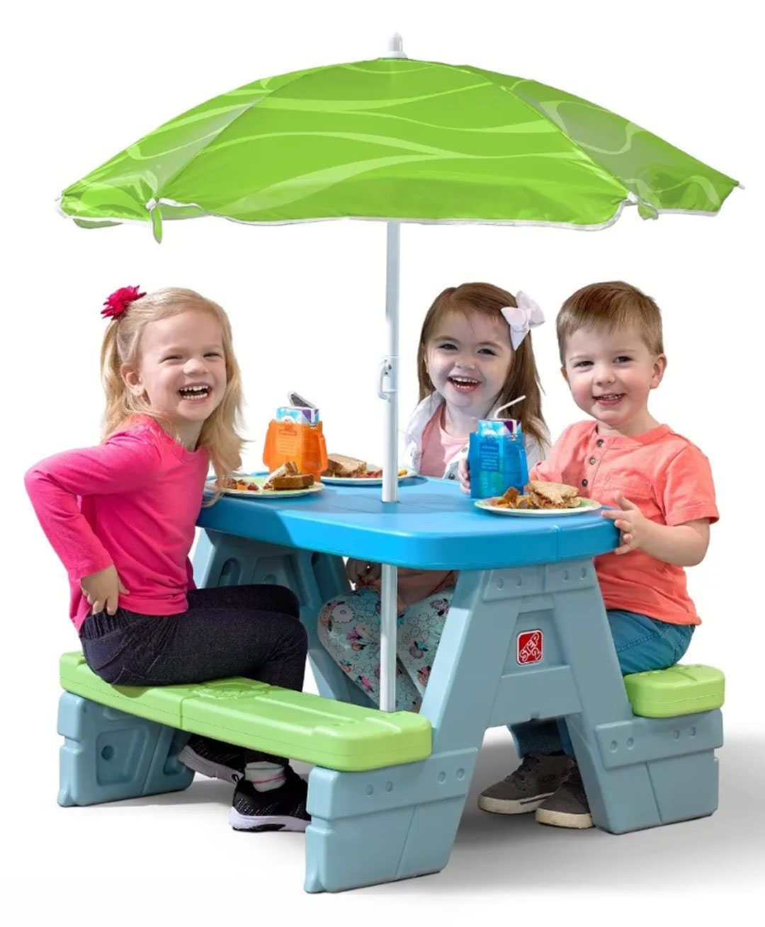 step2 Sun & Shade Picnic Table With Umbrella - Multicolour-picture-21