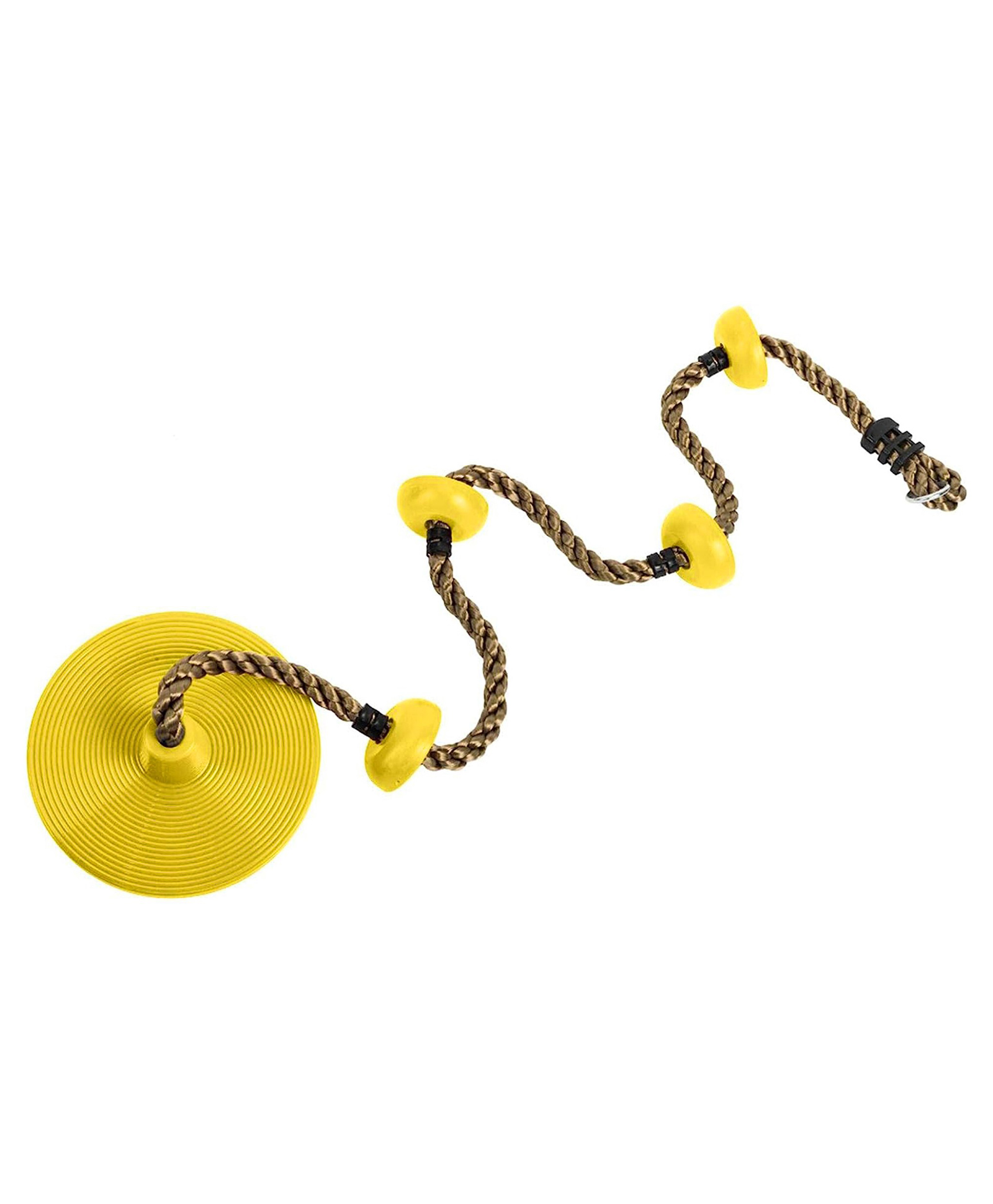 pleggo Hop N Play 78 Inches Climbing Rope with Disc Platform Swing for Kids- Yellow-picture-20