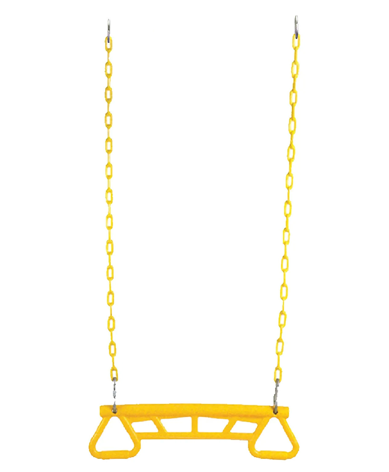 Hop N Play Gym Trapeze Bar Rings with Plastic Coated Chain Swing Set for Kids - Yellow-picture-18