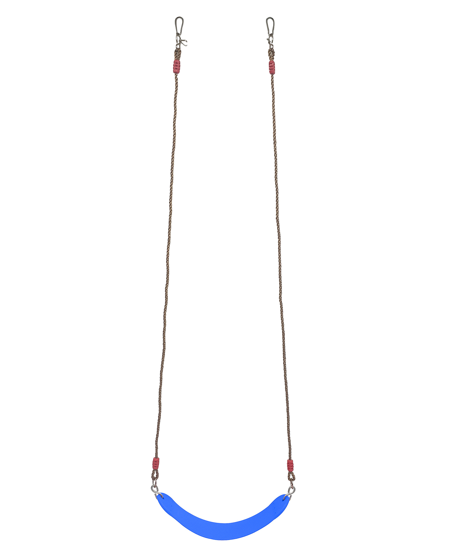 Hop N Play Kids Flexible Swing Seat Heavy Duty with Adjustable 70 inches Rope - Playground Swing Set Accessories with Snap Hooks (Blue)-image-30