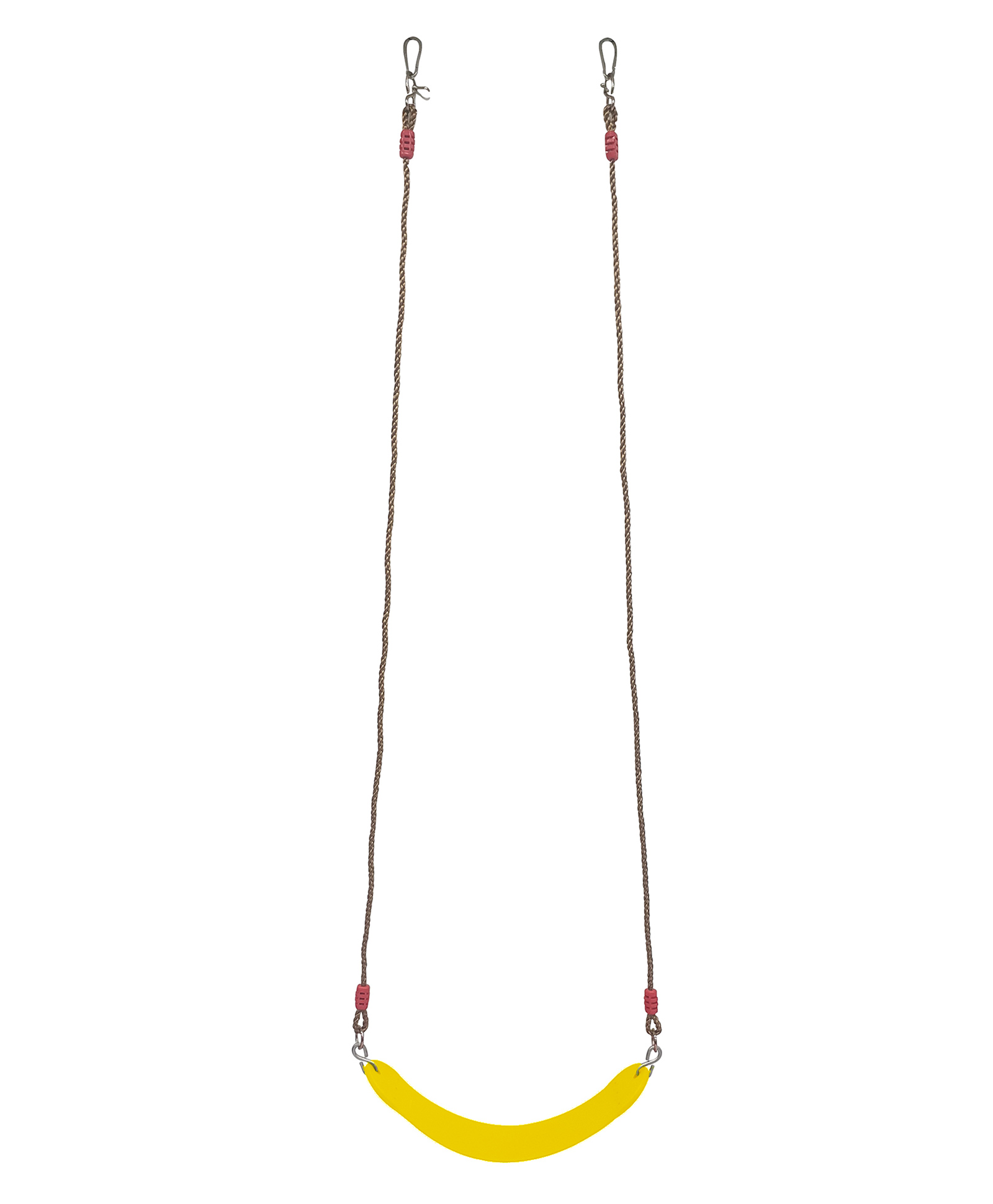 Hop N Play Kids Flexible Swing Seat Heavy Duty with Adjustable 70 inches Rope - Playground Swing Set Accessories with Snap Hooks (Yellow)-image-19