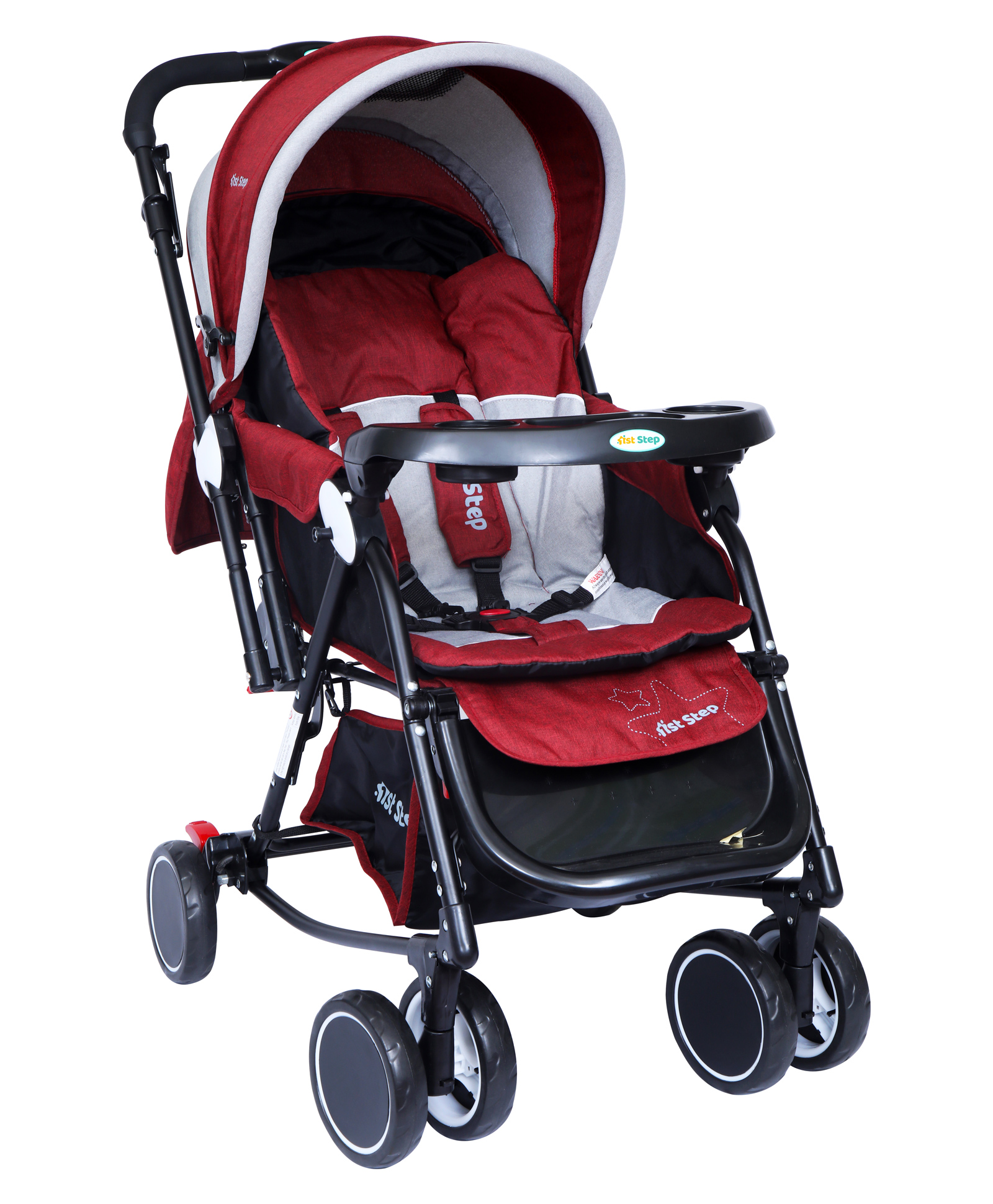 1ST STEP Cloudie Baby Pram Cum Rocker 2 in 1 Rocking Baby Stroller and Pram-image-11