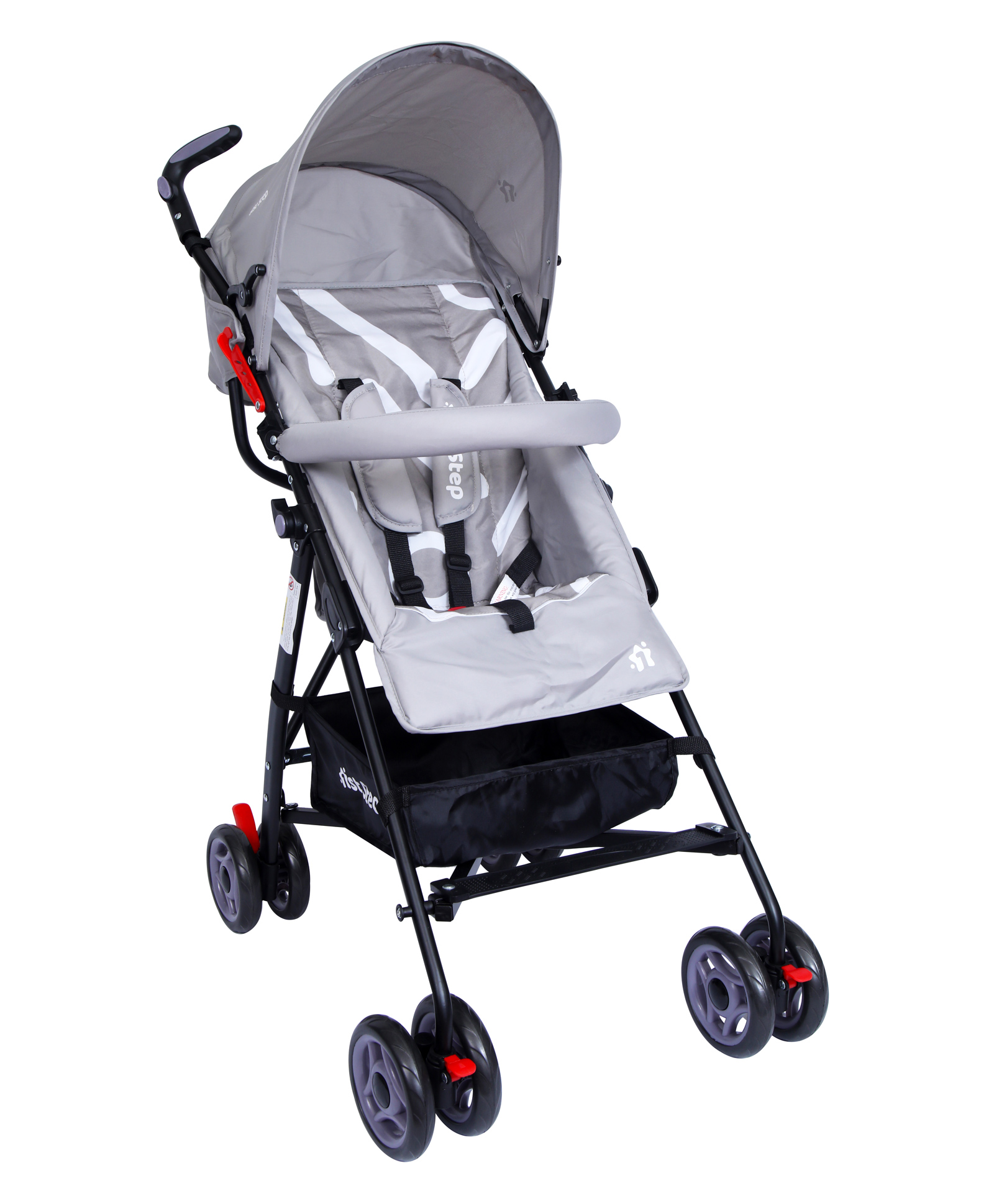 1st Step Jet Baby Stroller Pram with 5 Point Safety Harness and Adjustable Handles-image-9