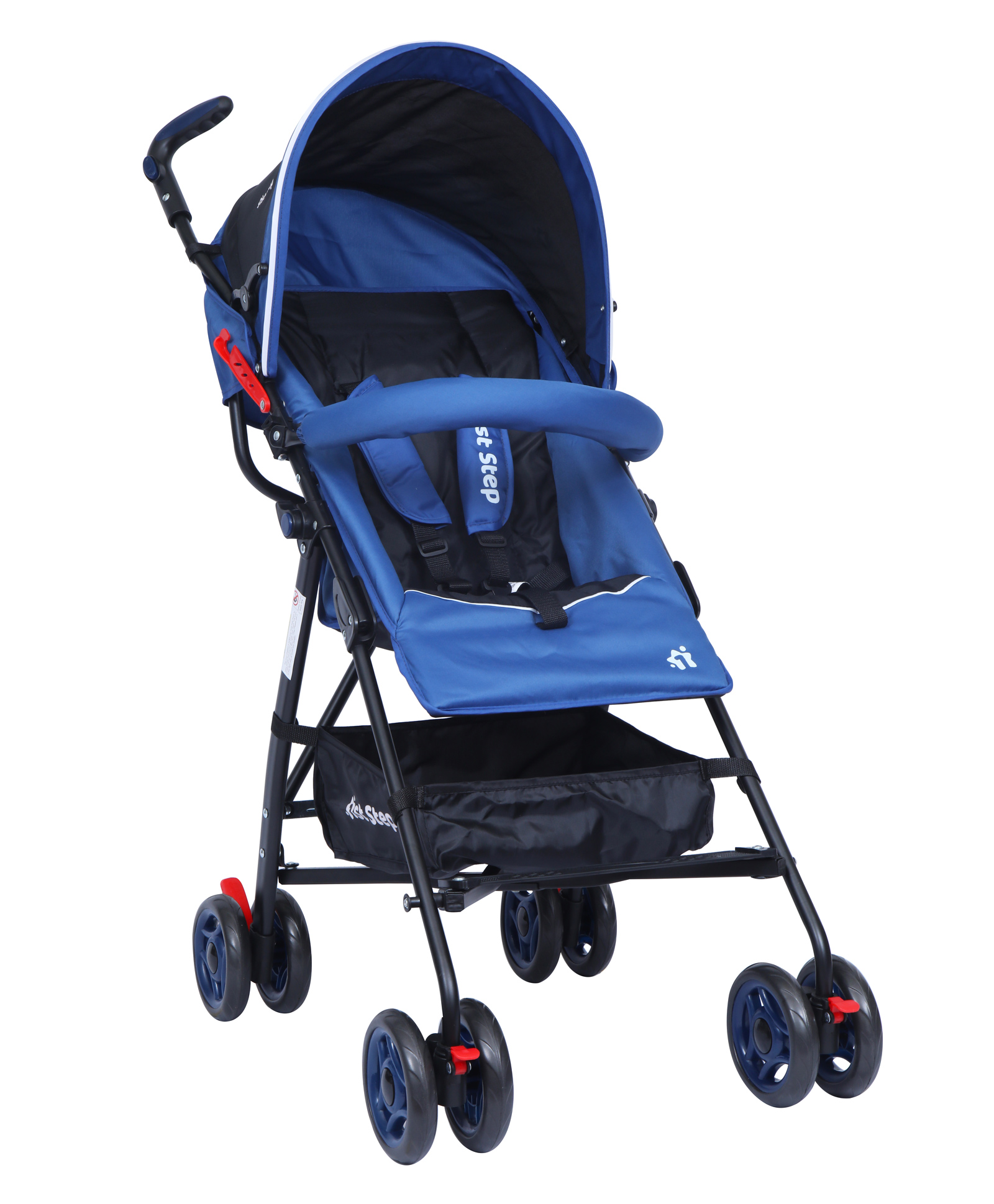 1st Step Jet Baby Stroller Pram with 5 Point Safety Harness and Adjustable Handles-image-8