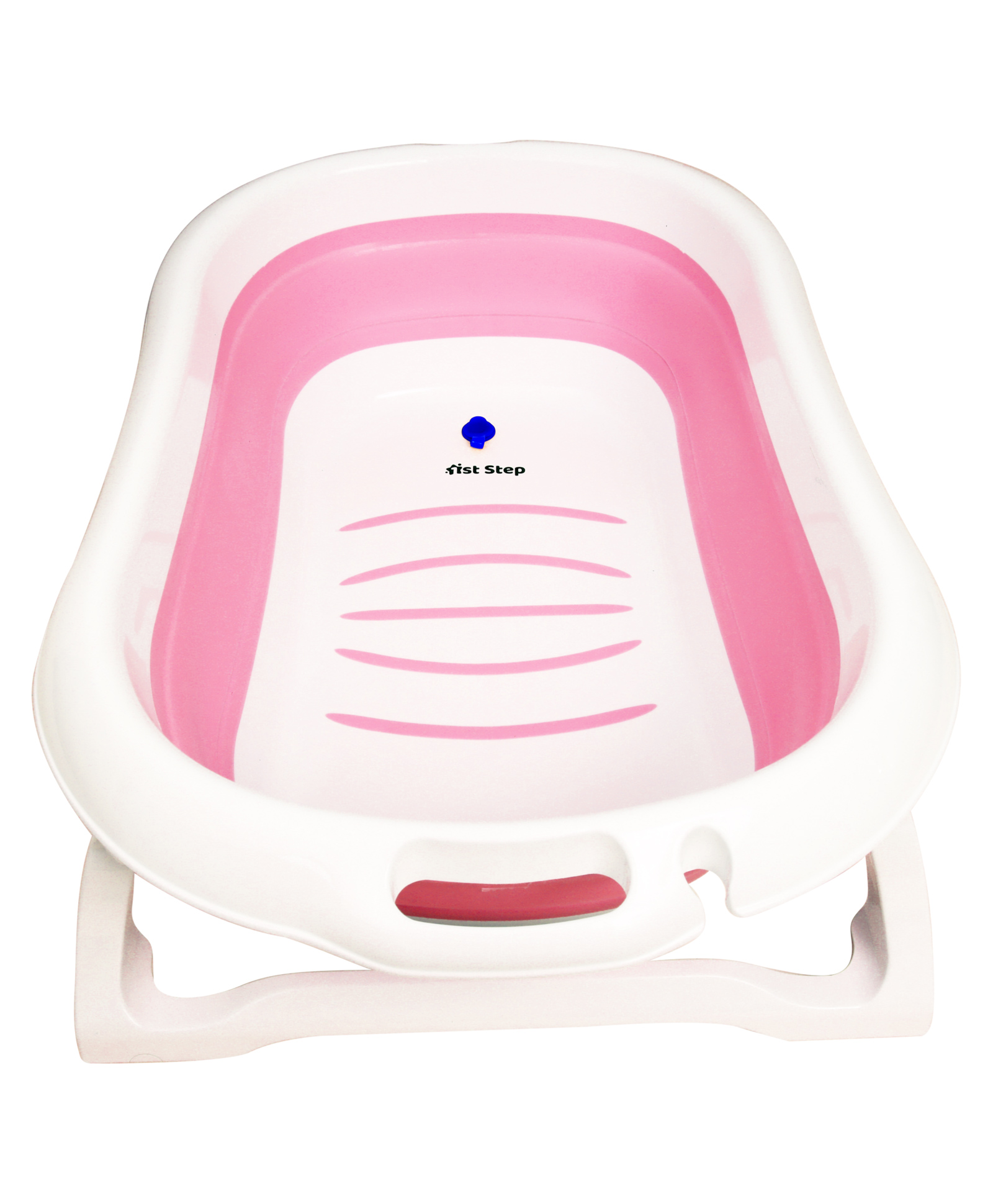 1st Step Folding Bath Tub with Temperature Sensitive Plug and Anti-Skid Base for Kids of 0 to 3 Years Upto 20 Kgs Weight Capacity (Large Pink)-picture-40