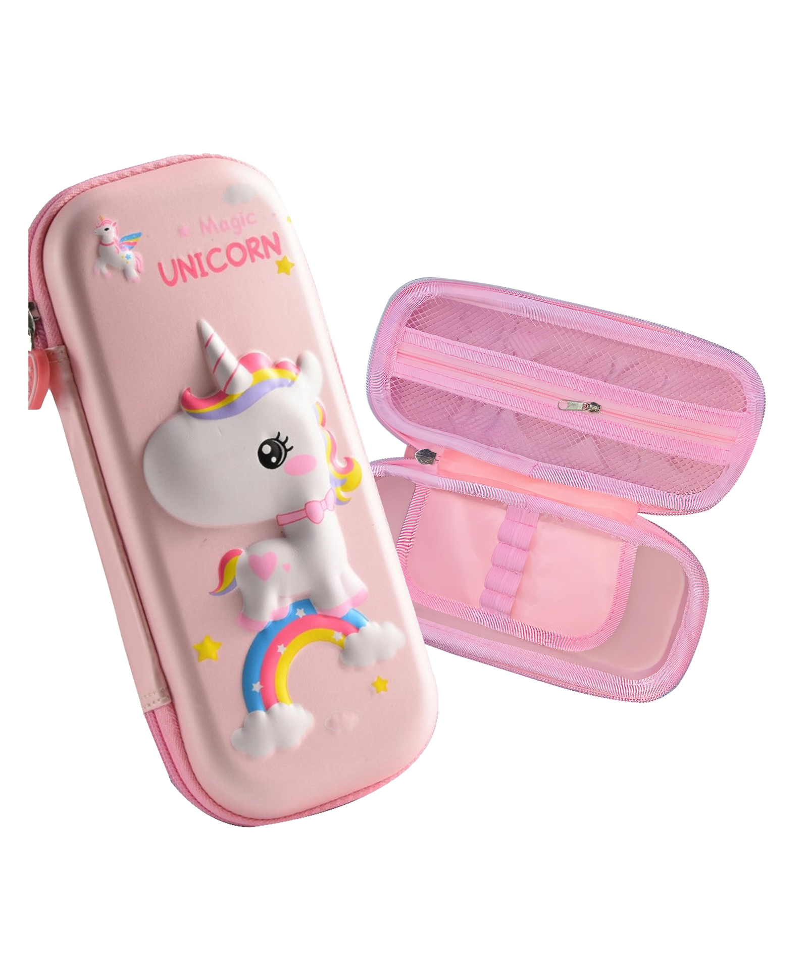 Bembika 3D Unicorn Design Pencil Box For School Kids Girls And Boys Baby Pink-image-34