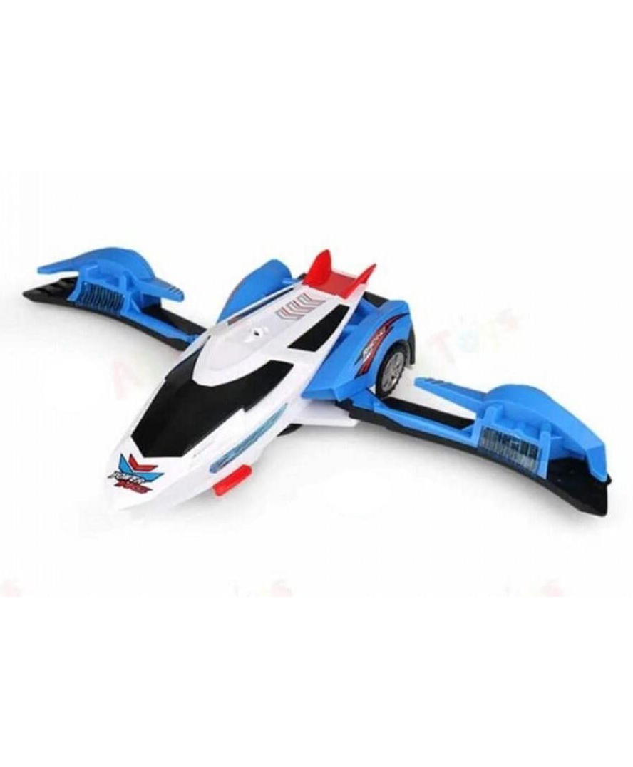 AKN TOYS Deformation car & Plane Multi Color Deformation 360 Degree Rotating Light Music car- (Color May Vary)-image-10