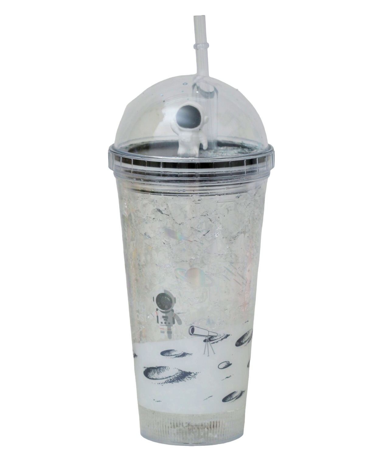 The Procure Store Astronaut Printed LED Light Sippers - Grey-image-49