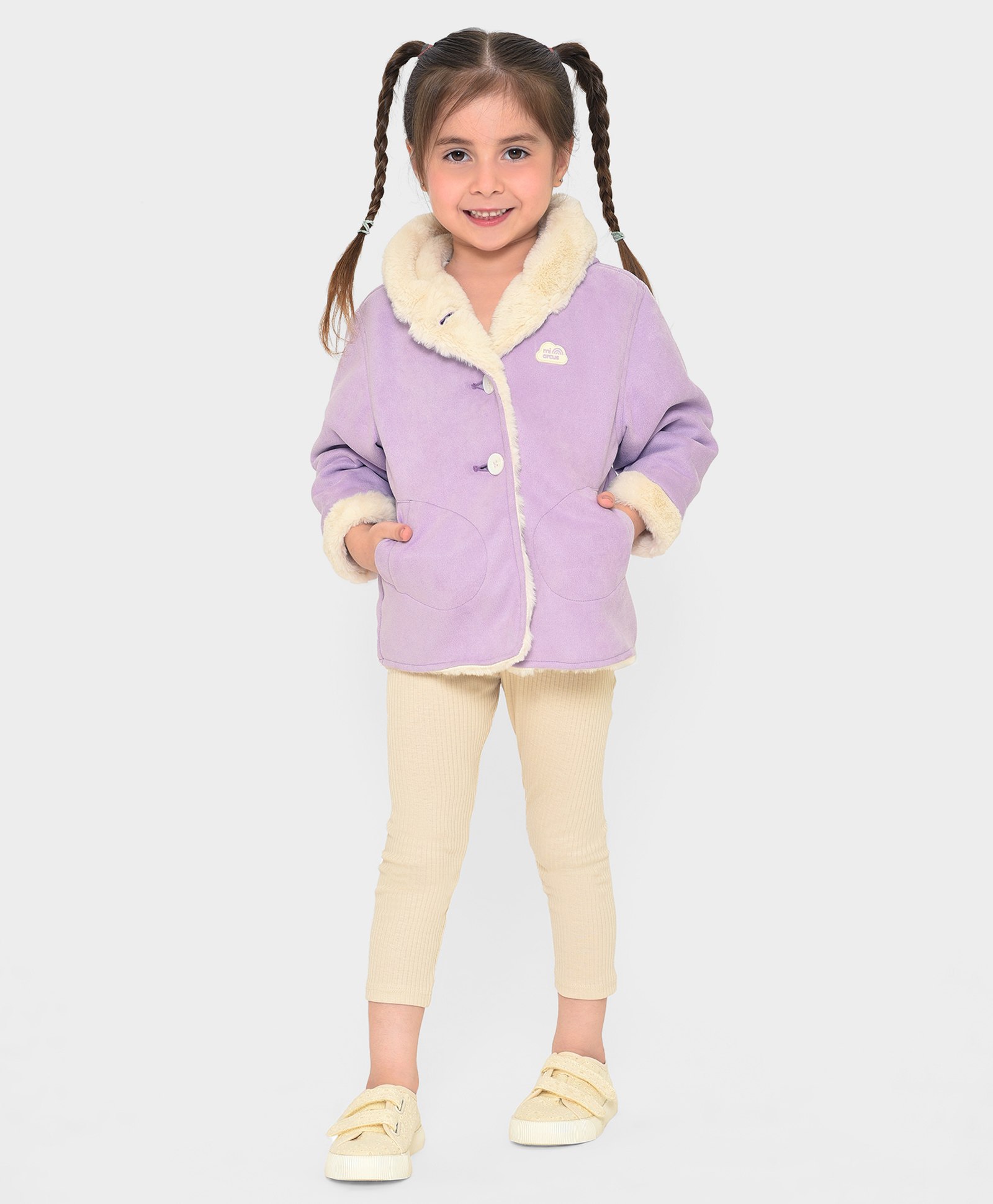 Mi Arcus 100% Polyester Full Sleeves Solid Winter Wear Jacket - Purple-picture-12