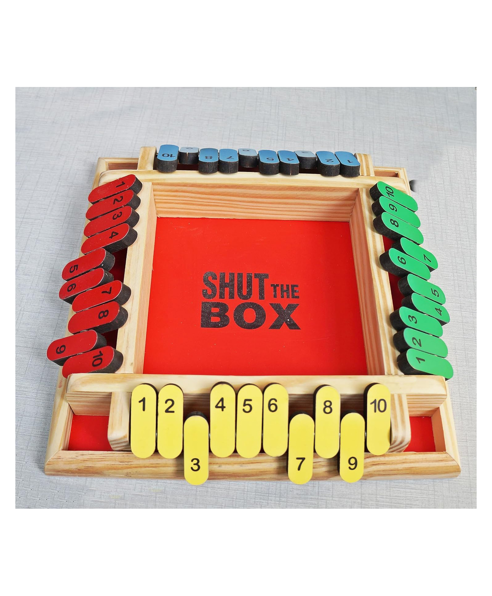 Muren Shut The Box Wooden Dice Game - Multicolor-picture-33