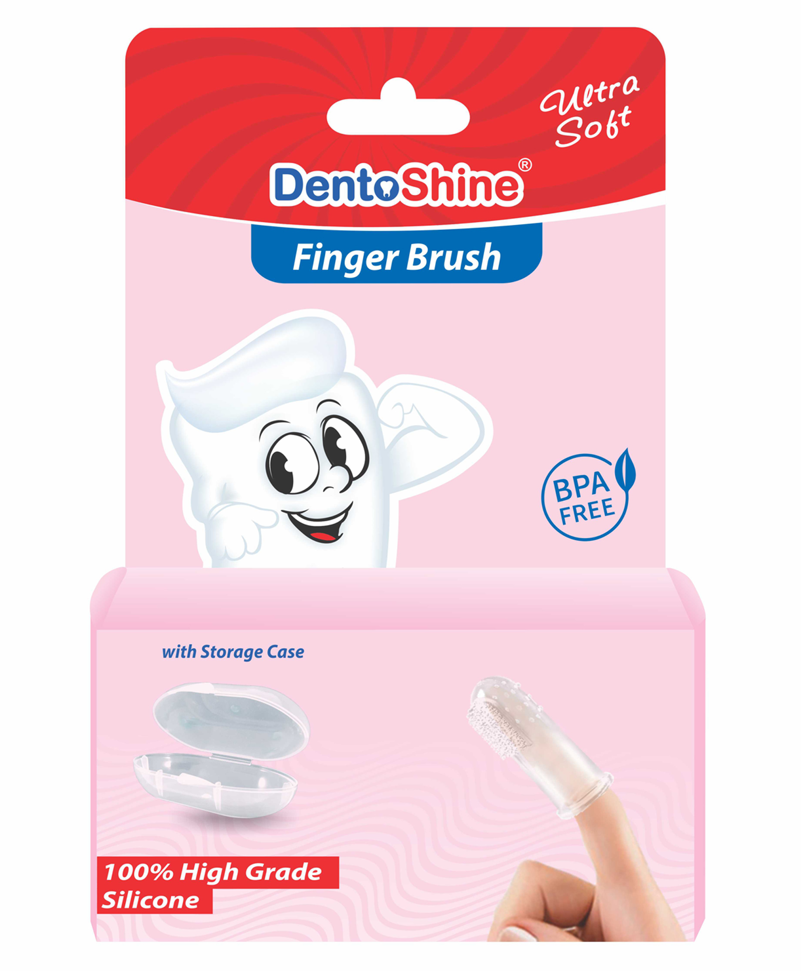 DentoShine Ultra Soft Finger Brush - Pink-picture-16