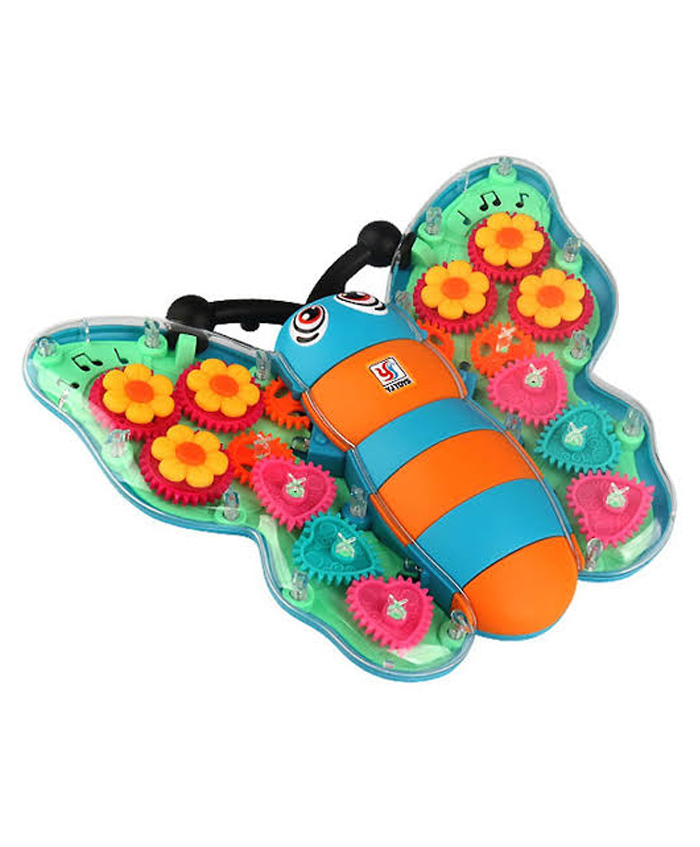 Arcade Toys Transparent 3 D Butterfly Toy 360° Rotating Gear Simulation Mechanism - Colour May Vary-image-13
