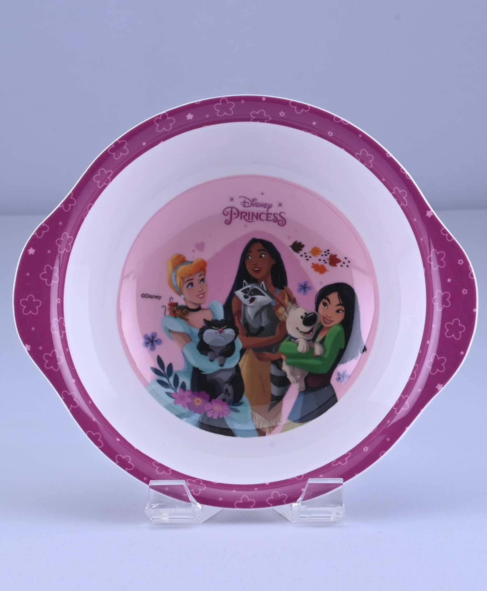 Servewell Bowl With Handle Disney Princess Print - Pink-image-12