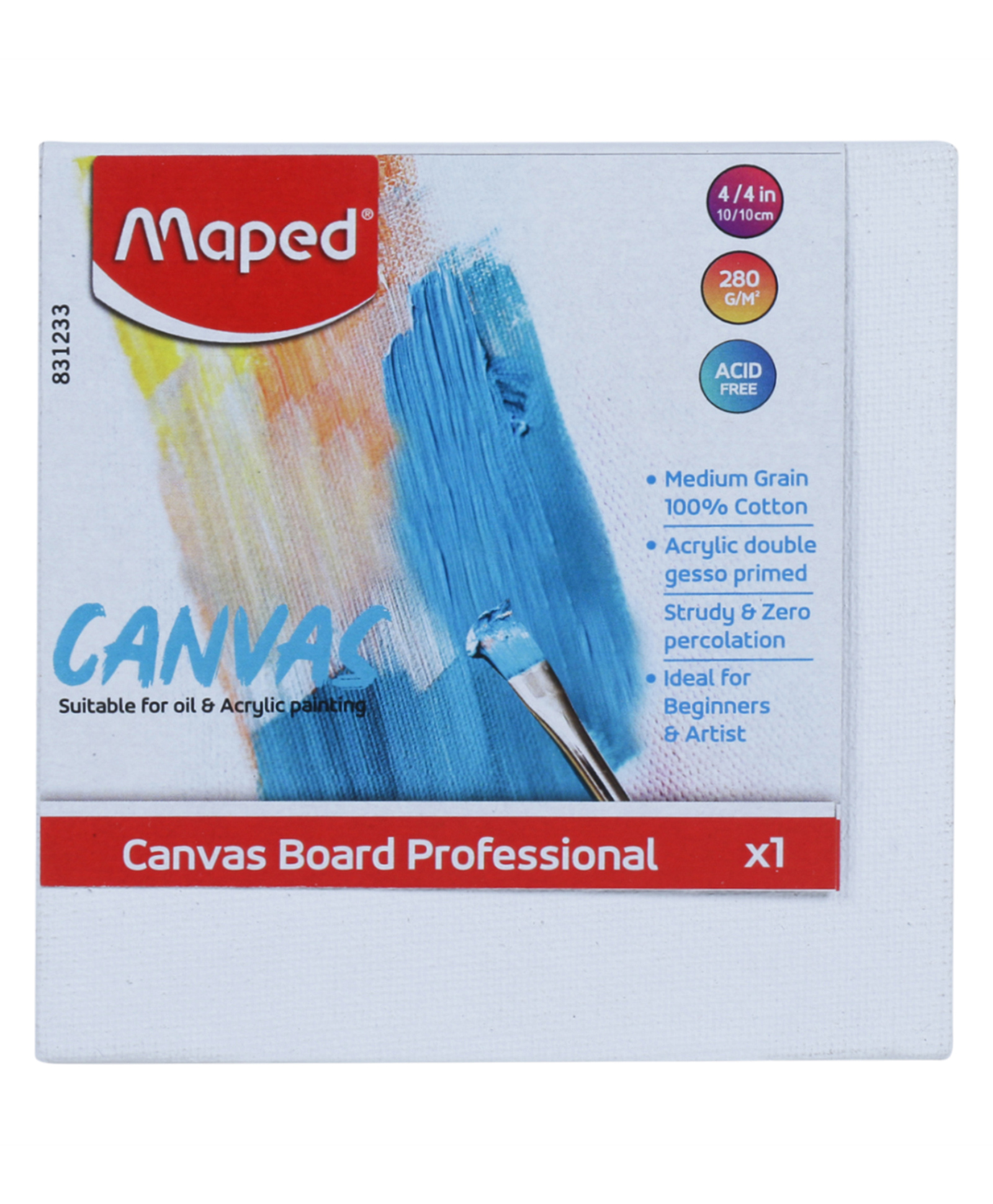 Maped Stretched Canvas Square Shape - White-picture-26