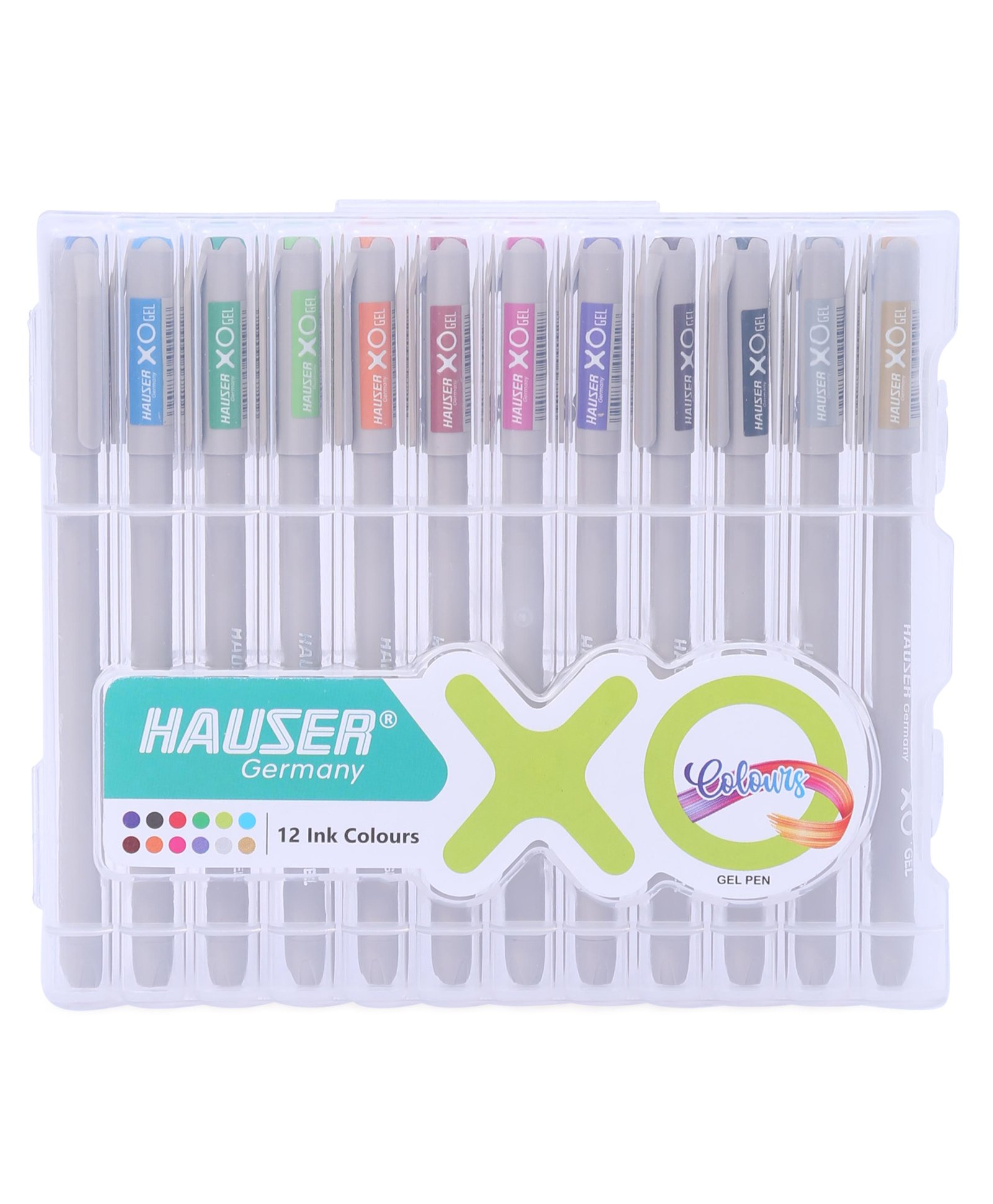 Flair Hauser XO Colours Gel Pens Pack of 12 - 12 Ink Colors-picture-29