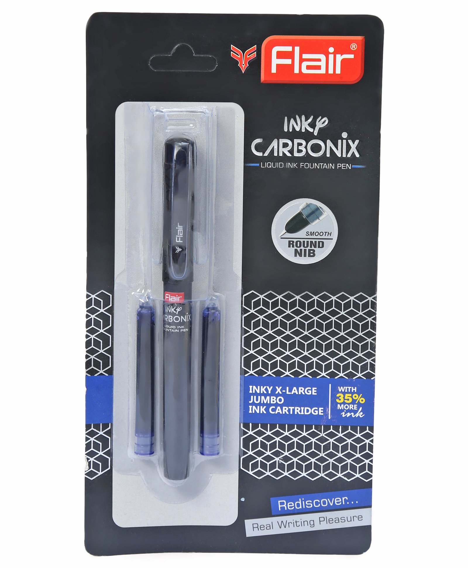 Flair Blister Inky Carbonix Fountain Pen (Color may vary)-picture-17