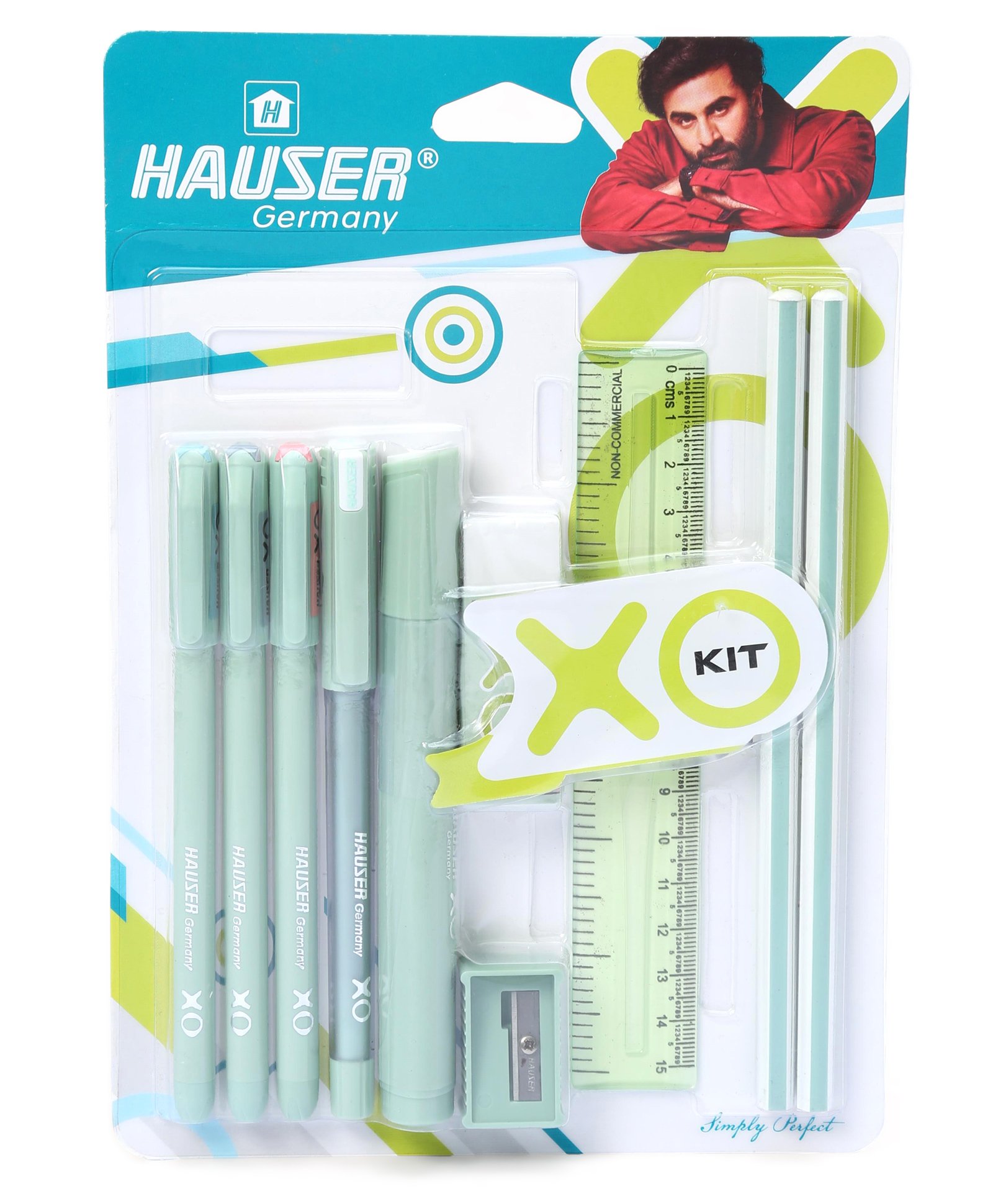 Flair Hauser XO Writing Stationery Kit of 10 Pieces (Color may vary)-picture-30