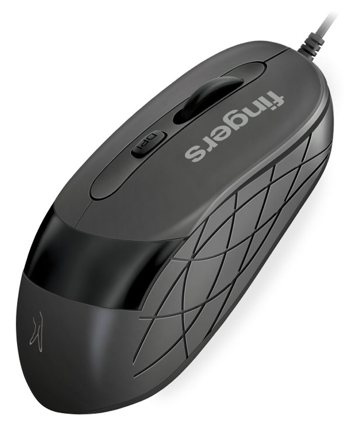 FINGERS SuperHit Wired Mouse with Advanced Optical Technology Graphite Grey-image-7