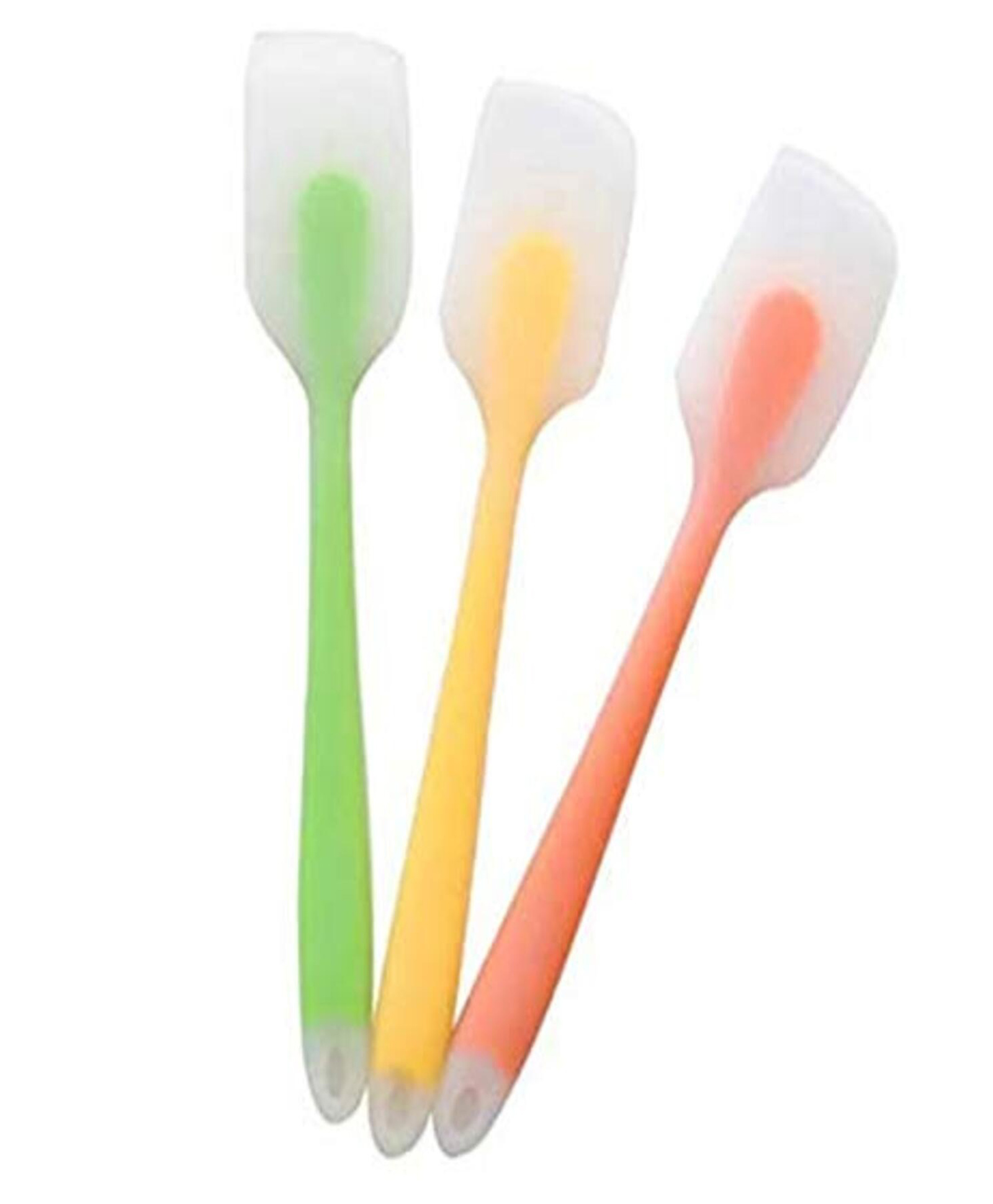 Evafly Silicone Spatula Set with Basting Brush Non-Stick & Heat Resistant Food Grade Safe Assorted Colour - Pack of 3-image-11