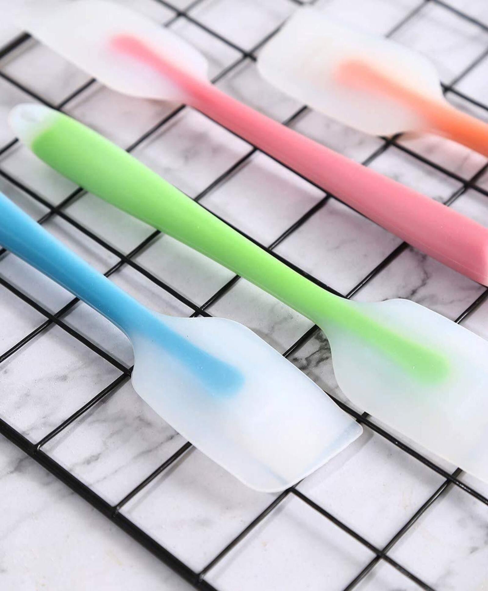 Evafly Silicone Spatula Set with Basting Brush Non-Stick & Heat Resistant Food Grade Safe Assorted Colour - Pack of 4-image-12