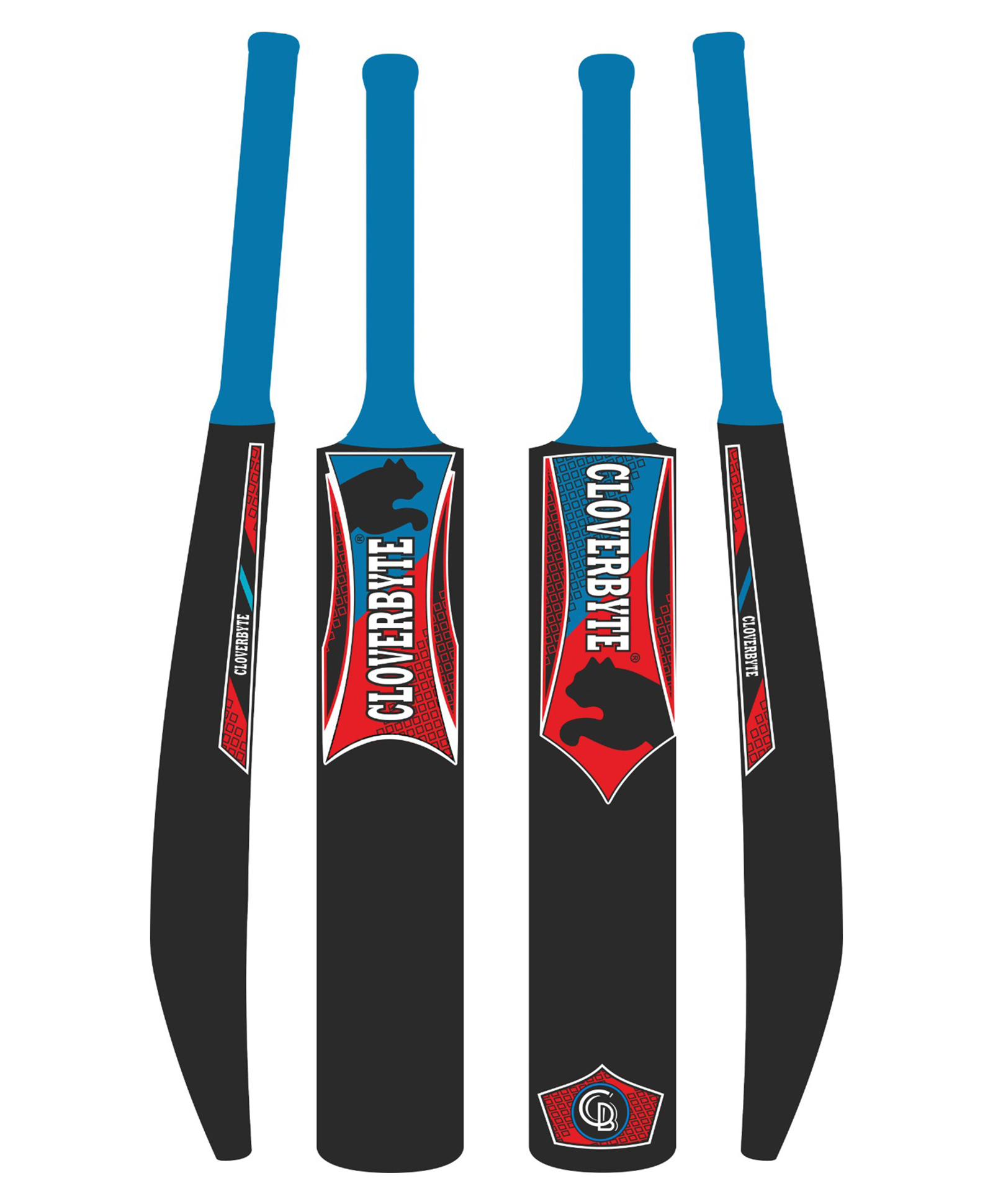 Cloverbyte Junior Black 5 No. Size PVC Plastic Bat - Black-image-19