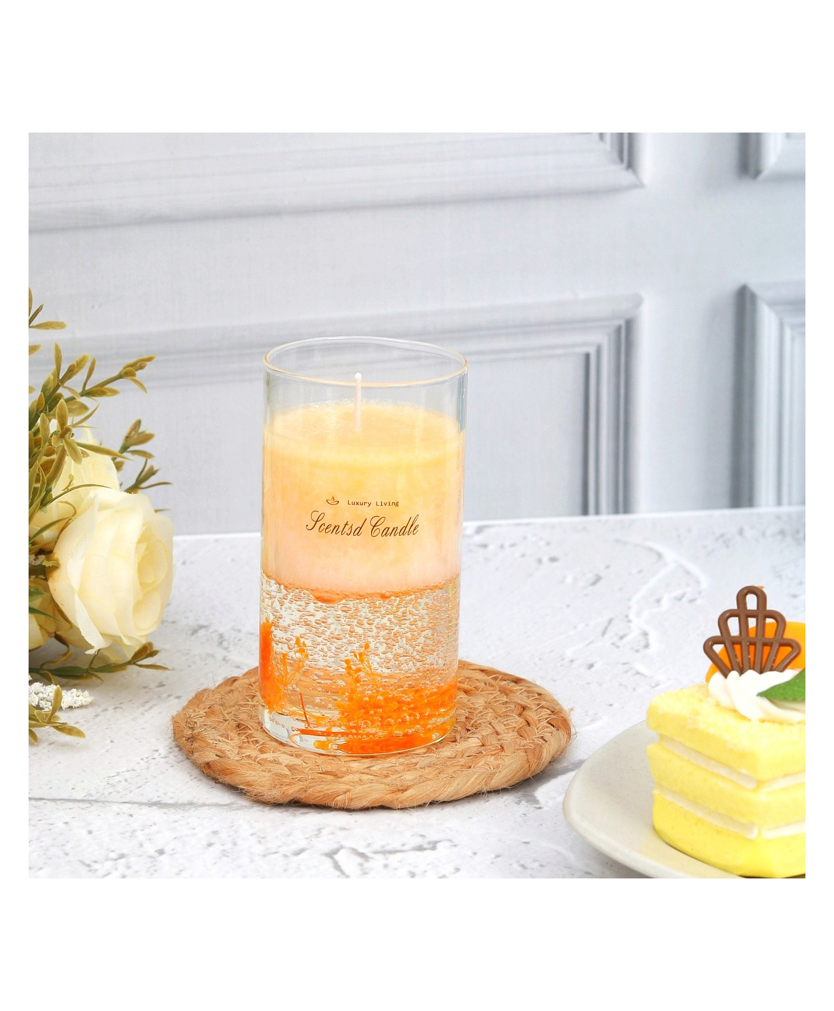 The Procure Store Luxury Living Aromatic Scented Candle with Jelly Base- Orange-image-8