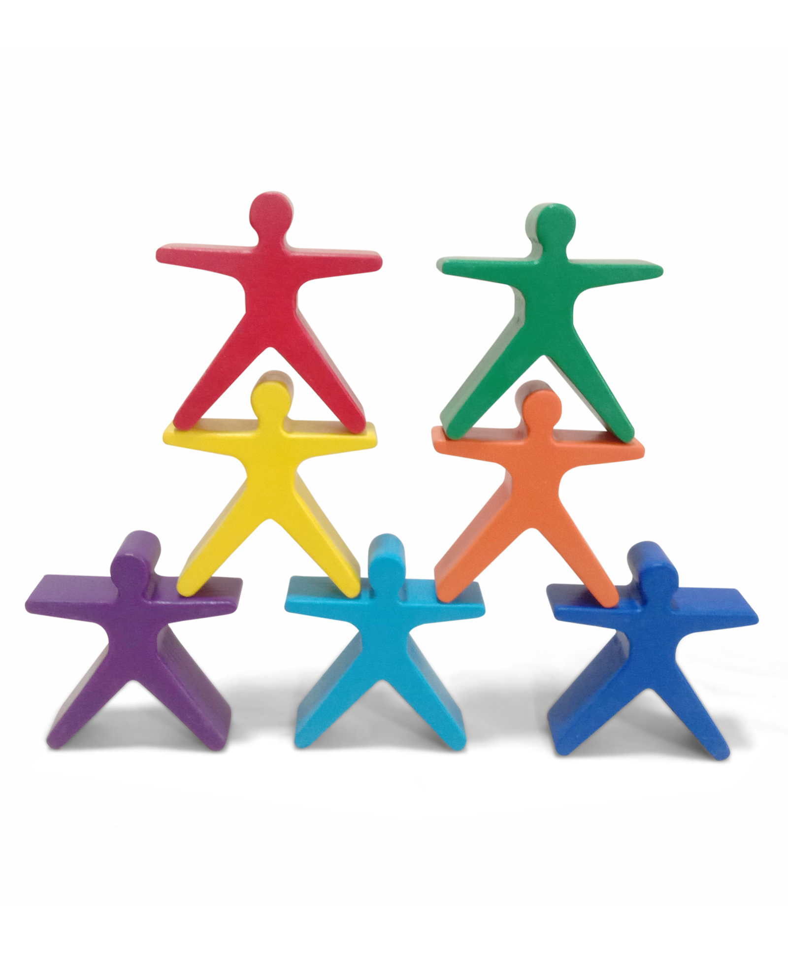 WoodBee Toys  - 7pc - Human Stacker -Multi colour-picture-21