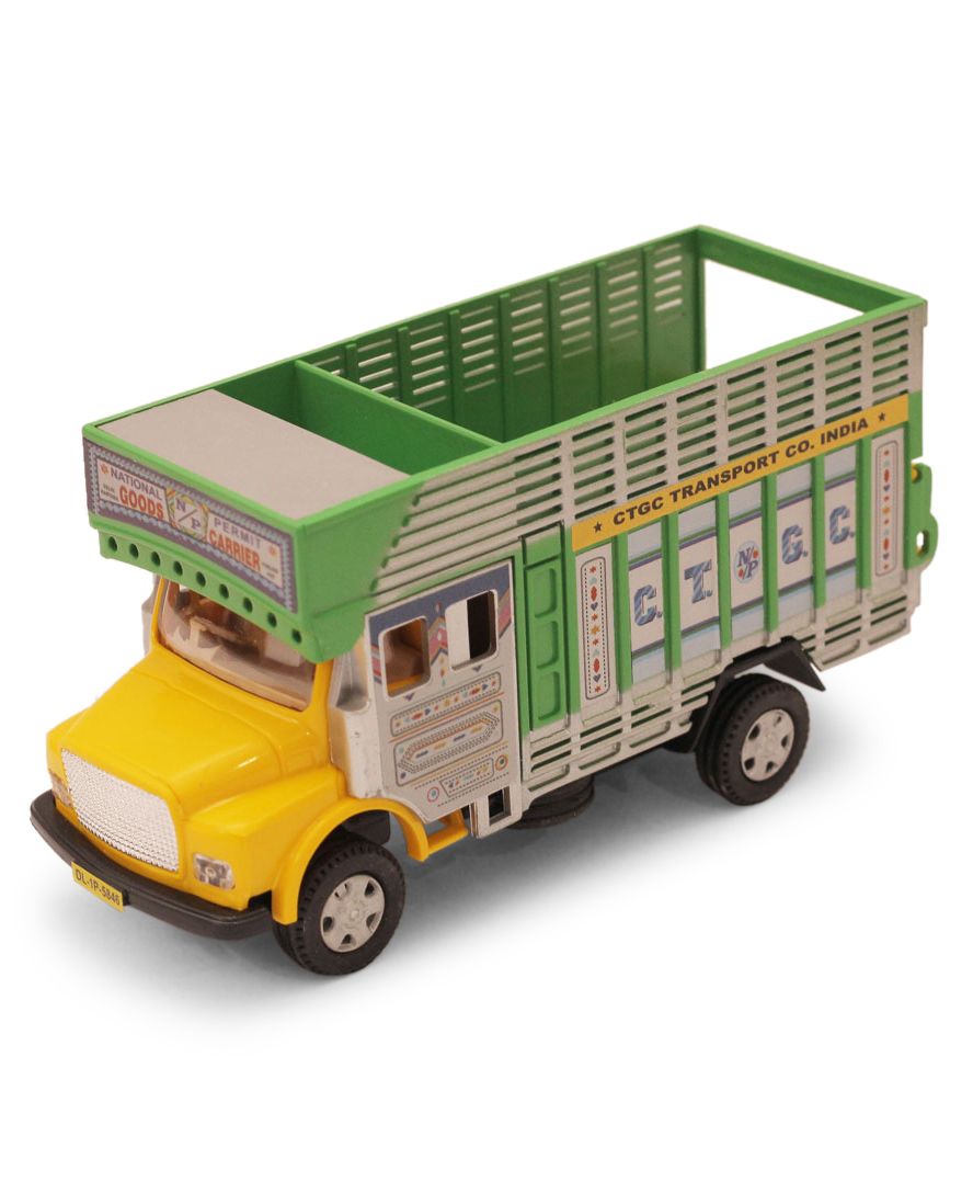 Centy Pull Back Public Toy Truck - Green Yellow-picture-39