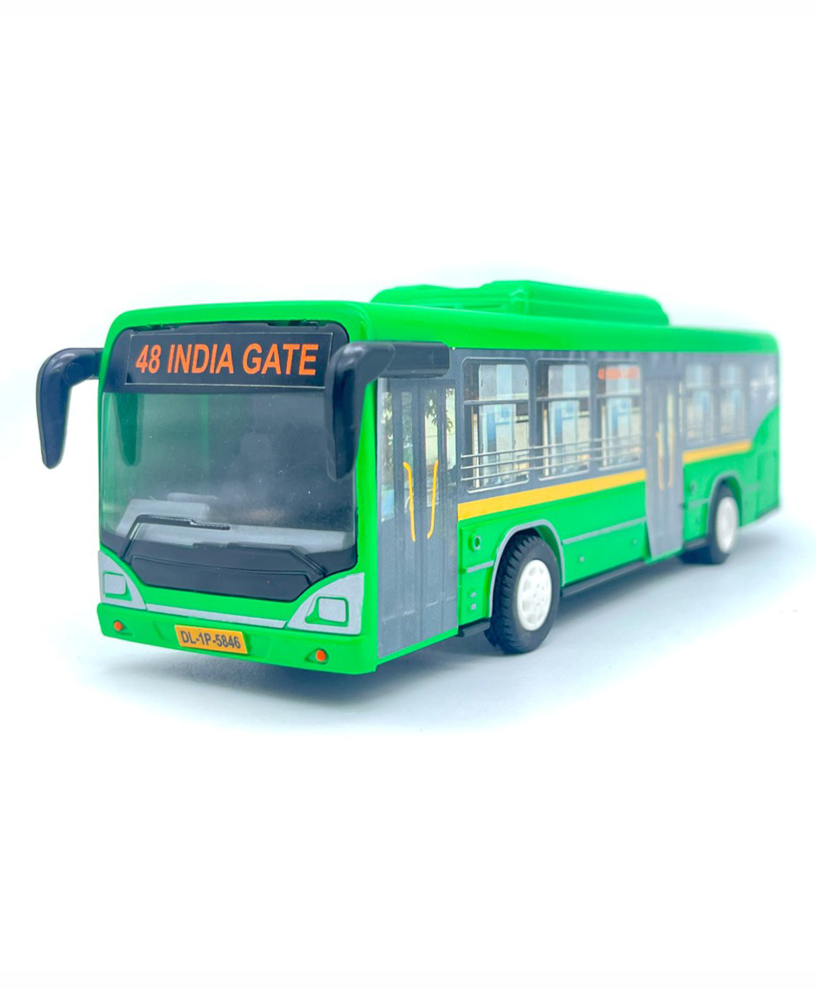 Centy Pullback Low Floor Toy Bus - Green-picture-20