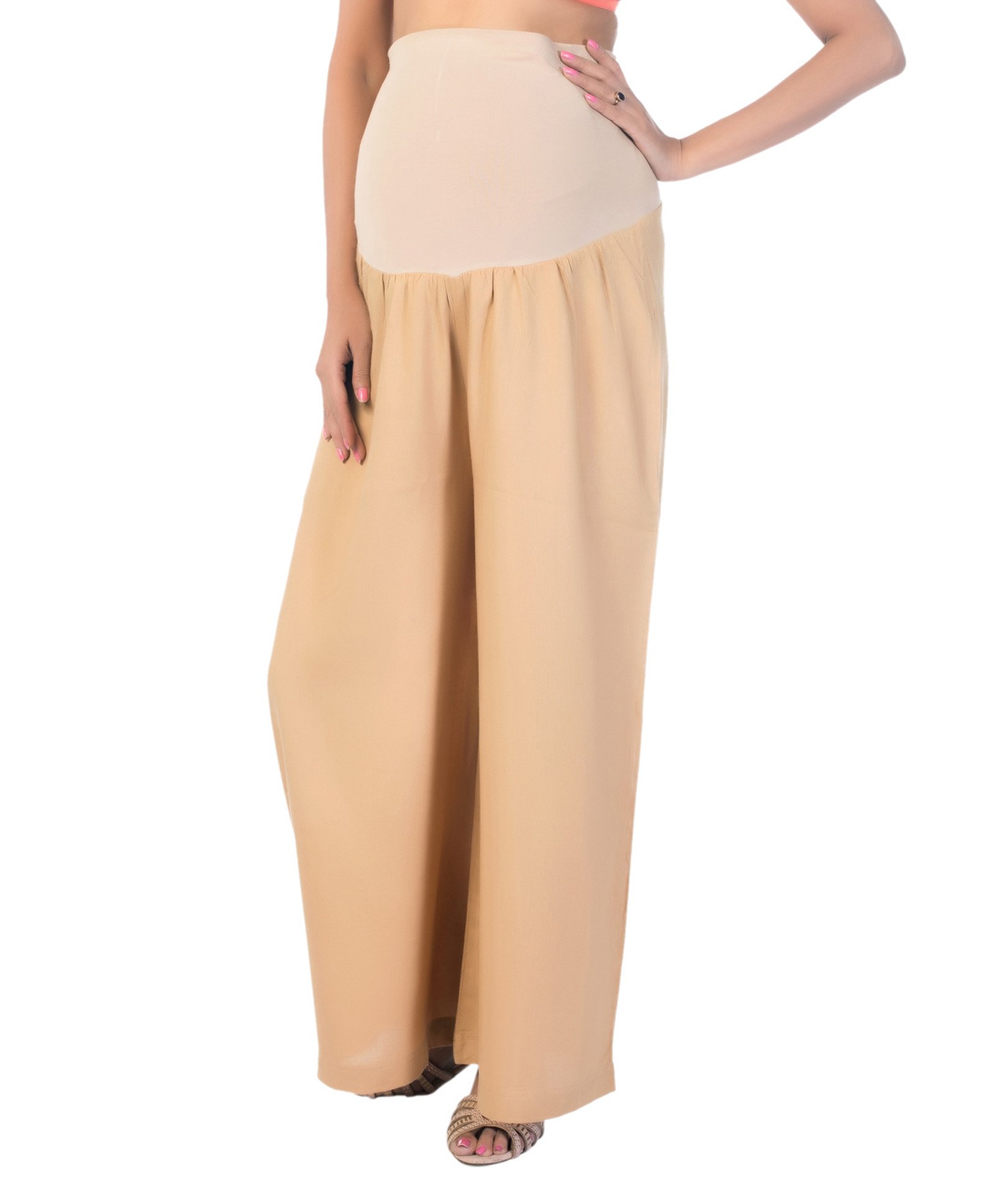 Kriti Maternity Palazzo - Beige-picture-17