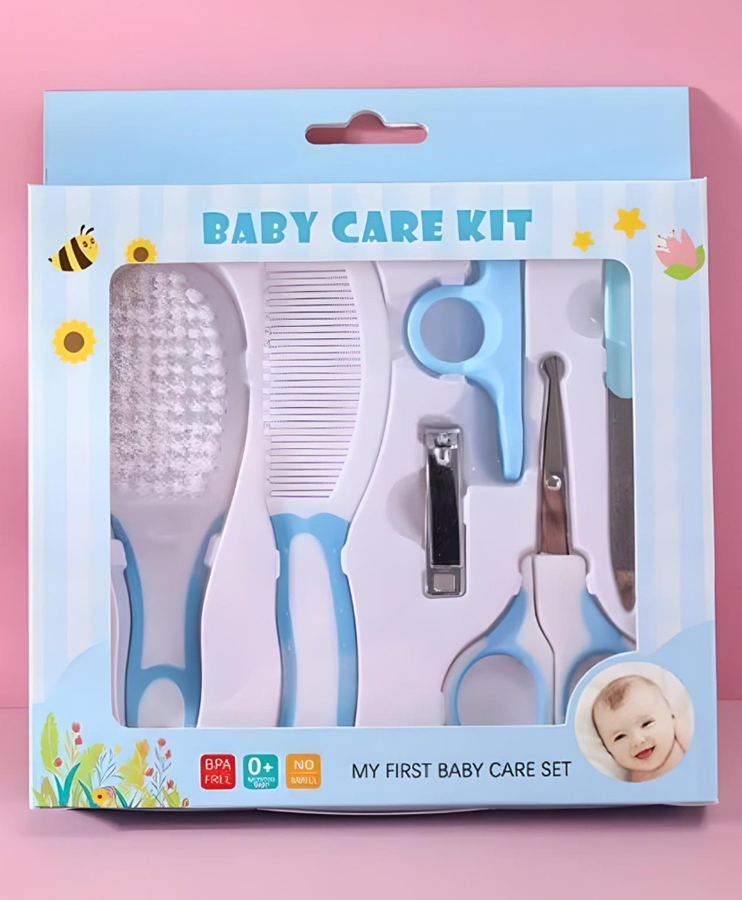 Ortis Portable Baby Care Grooming Kit Pack of 6 - Blue-image-32
