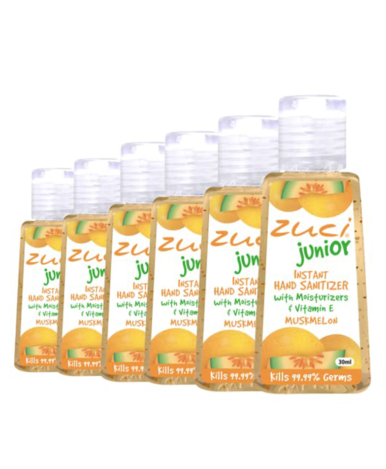 Zuci Junior Muskmelon Hand Sanitizer Pack of 12 - 30 ml Each-image-3
