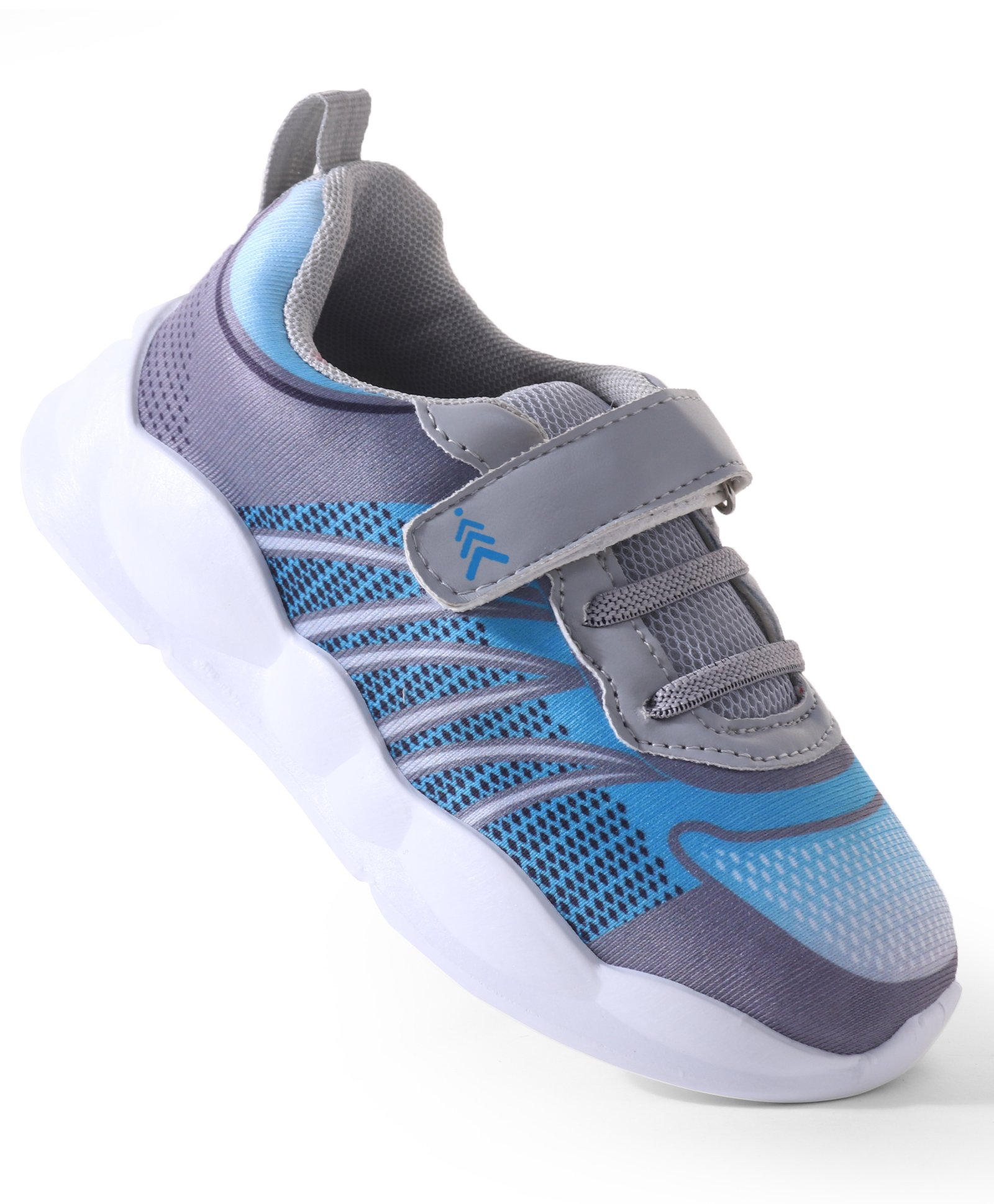 Pine Kids Velcro Closure Casual Shoes - Blue & Grey-image-47