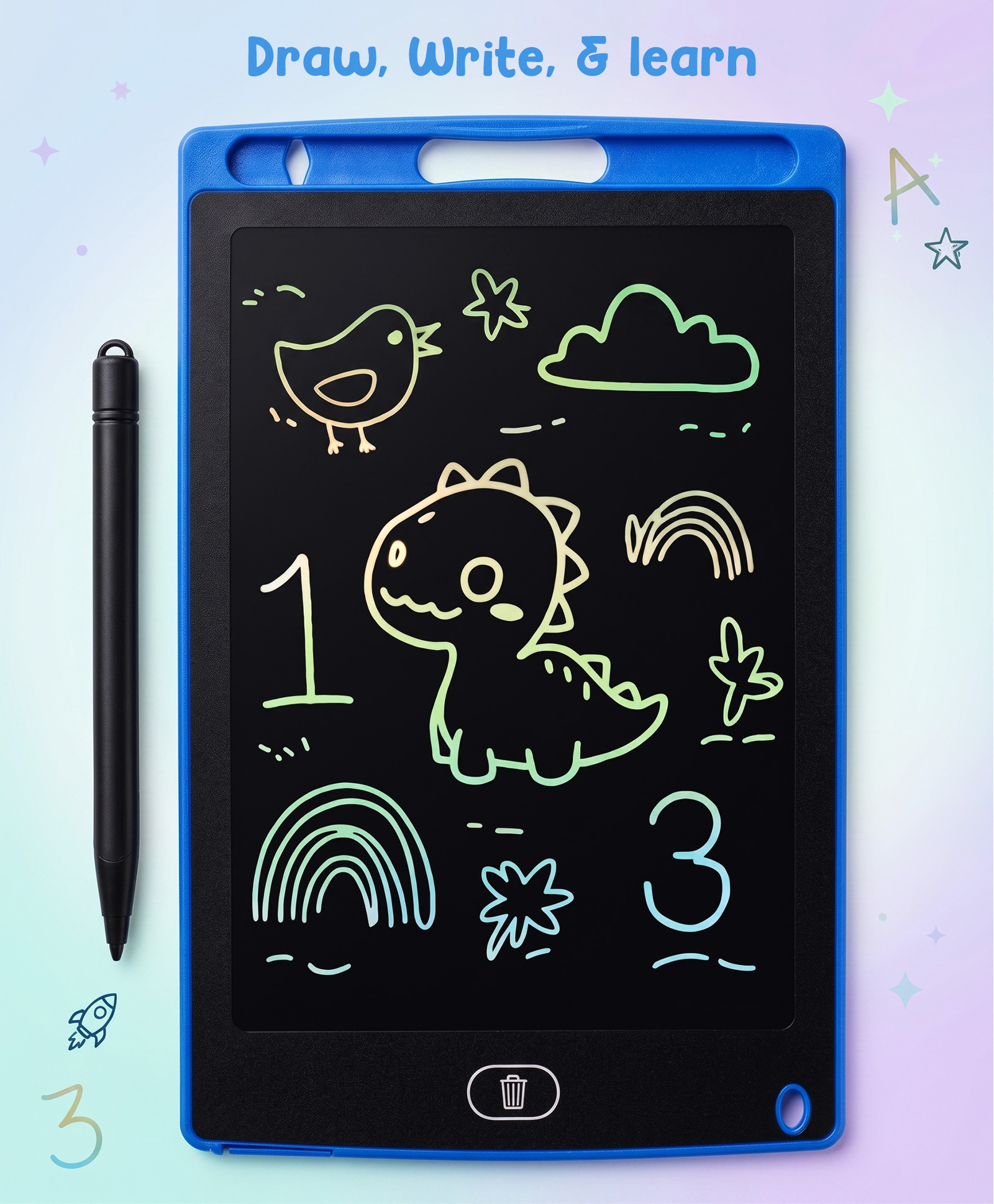 Babyhug LCD Writing Tablet -Blue-image-0