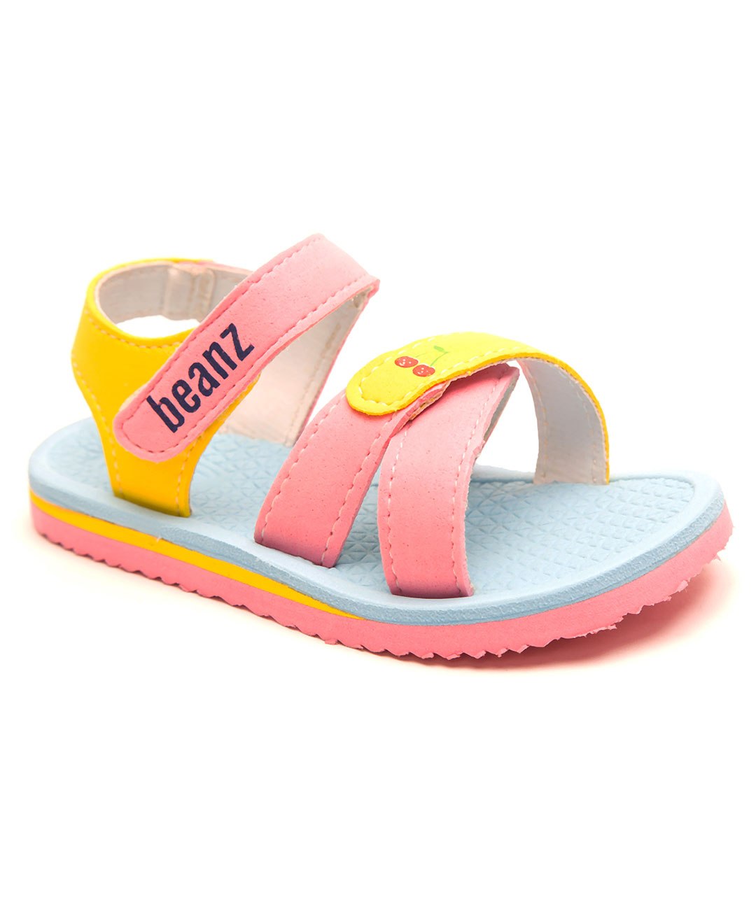 Beanz Unisex Colour Block Strap Velcro Closure Sandals - Multi Colour-image-25
