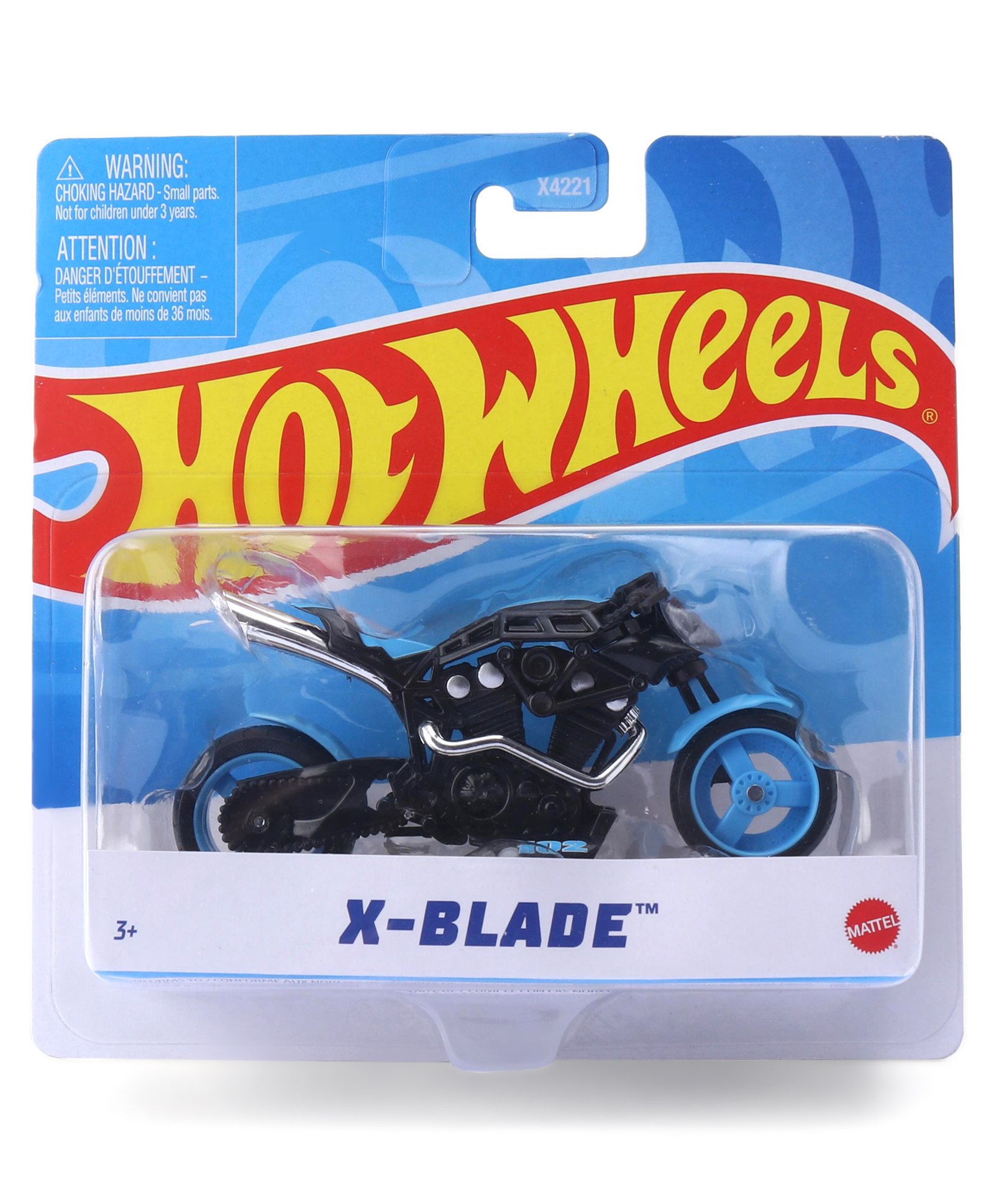 Hot Wheels Die Cast Free Wheel X-Blade Bike - Blue-image-15