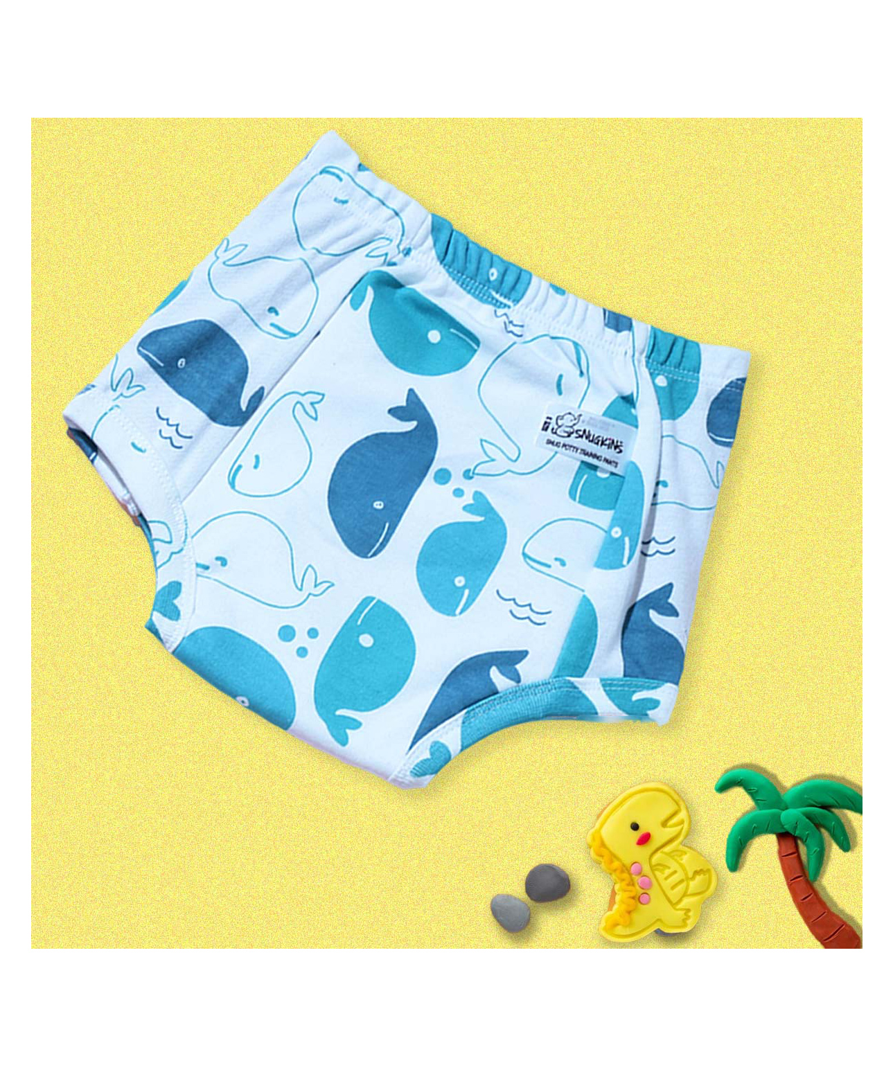 Potty Training Pants For Kids 100% Cotton (Size 5-6 years) - Pack of 1 - Whale-image-9