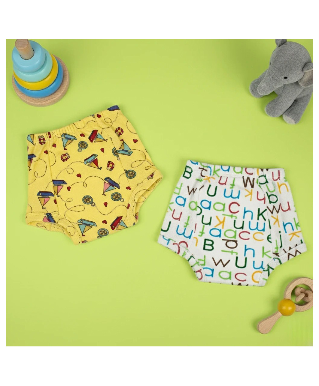SNUGKINS Snug Potty Training Pull-up Pants Potty Training Underwear for Girls and Boys. 100% Cotton. Pack of 2 (Size 2, Fits 2  3 years)-picture-33