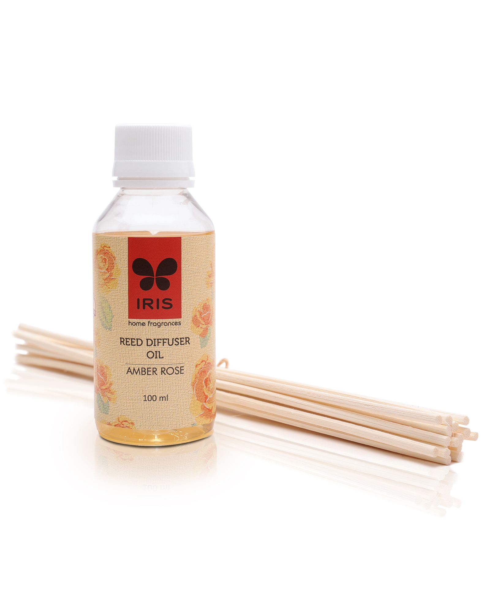 iris homefragrances Iris Reed Diffuser Refill Pack with Reed Sticks Fragrance Amber Rose - 100 ml-picture-17