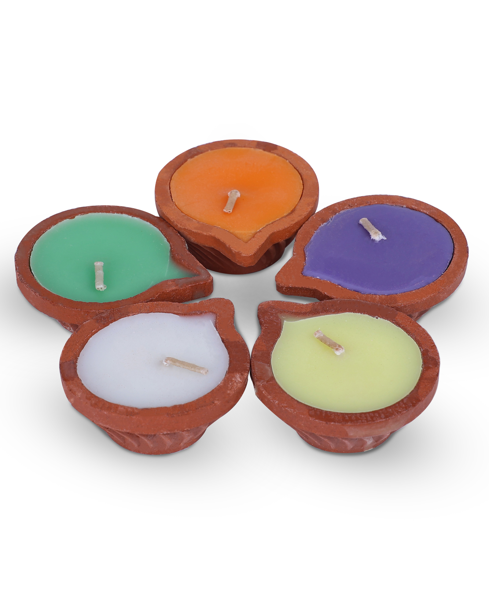 Iris Homefragrances Aromatic Candle Diyas  - Set of 5-picture-35