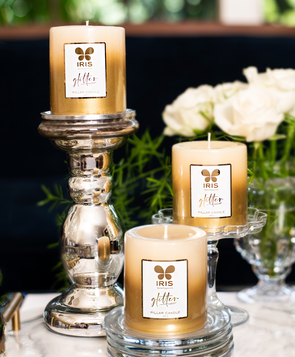 Iris Homefragrances Glitter Pillar Candle - 260 g-picture-14
