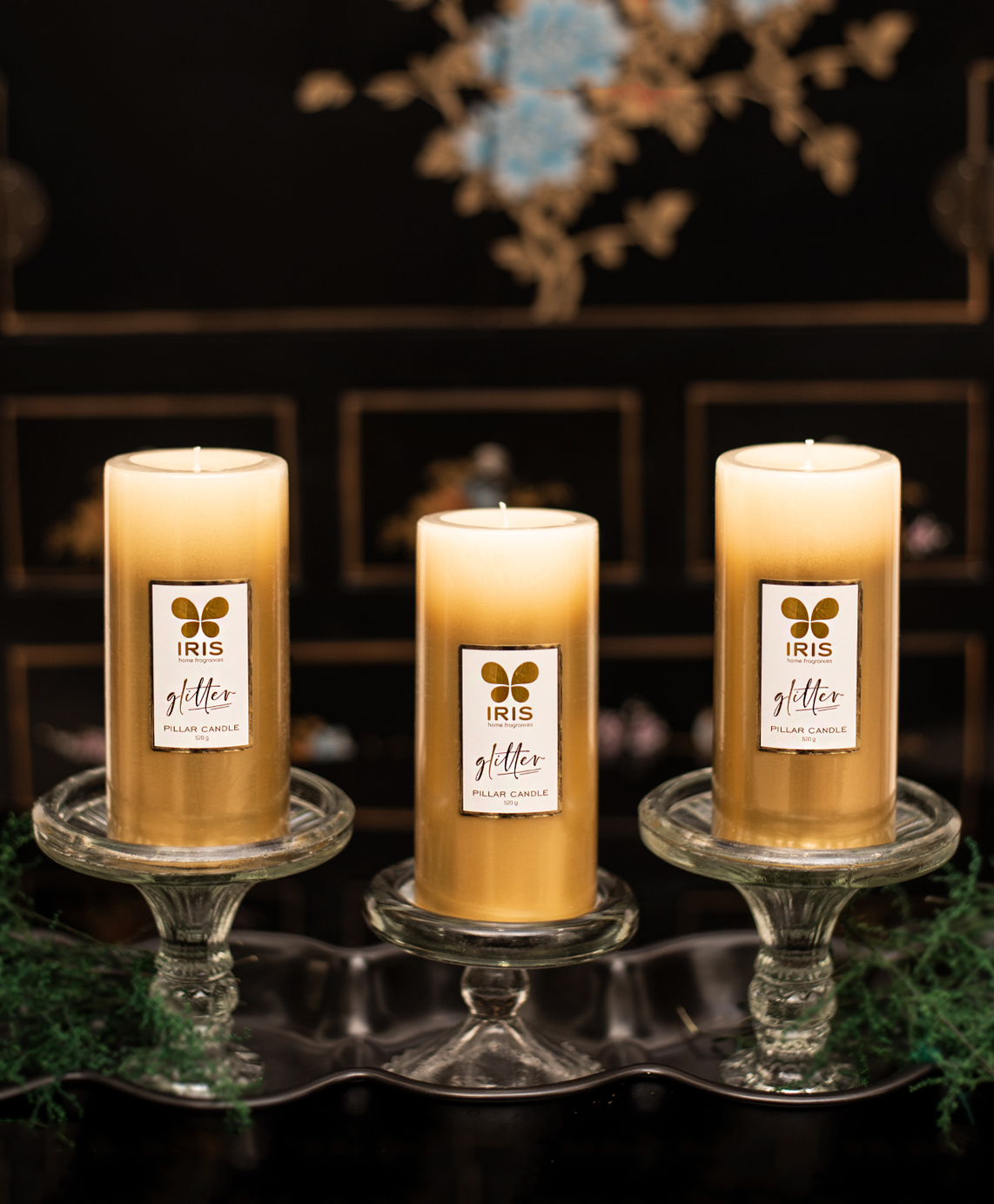 Iris Homefragrances Glitter Pillar Candle - 520 g-picture-16