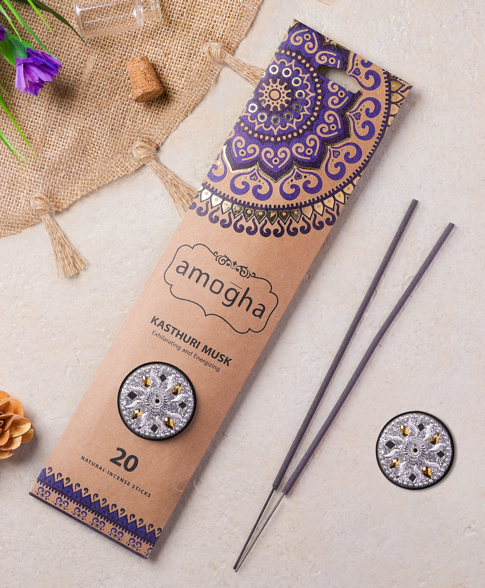 Amogha Incense sticks - Fragrance Kasthuri Musk
