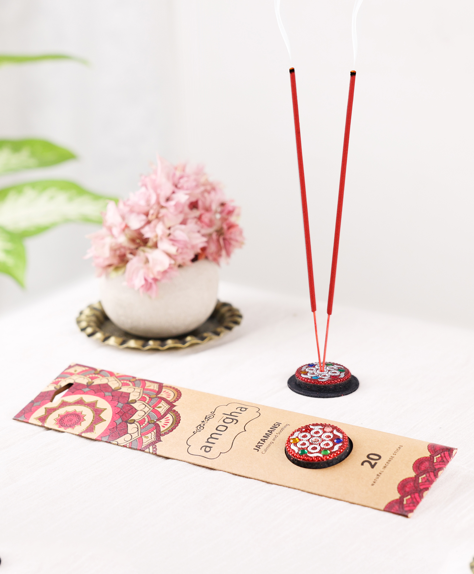 Amogha Incense Sticks With Holder -Fragrance Jatamansi-image-0