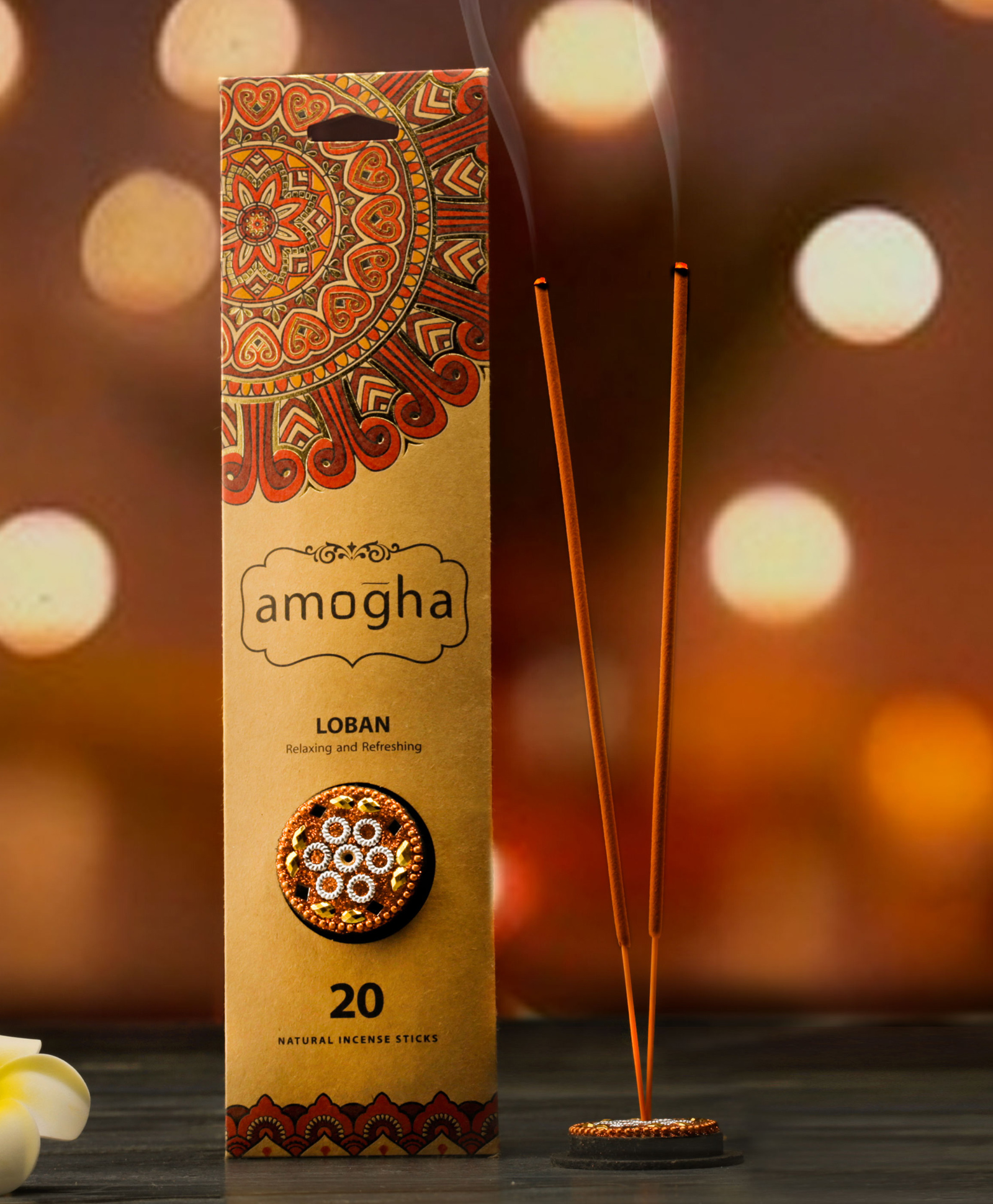 Amogha Incense Sticks With Holder -Fragrance Loban-image-23