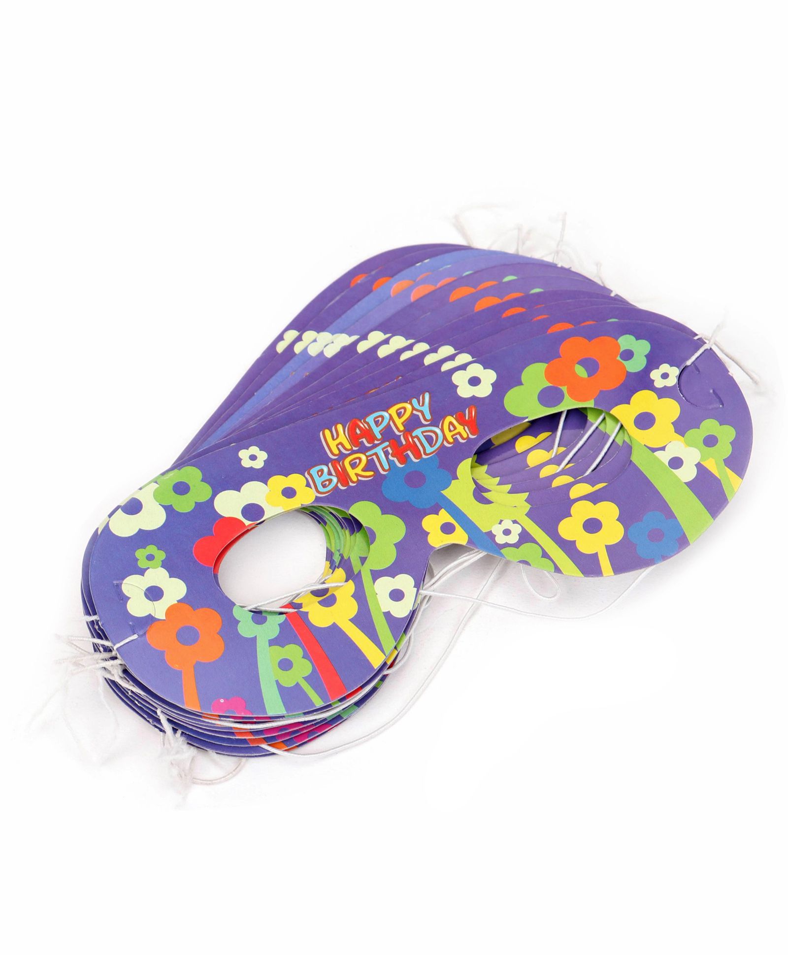 Karmallys Birthday Theme Eye Masks Set Pack Of 10 - Light Blue-picture-10
