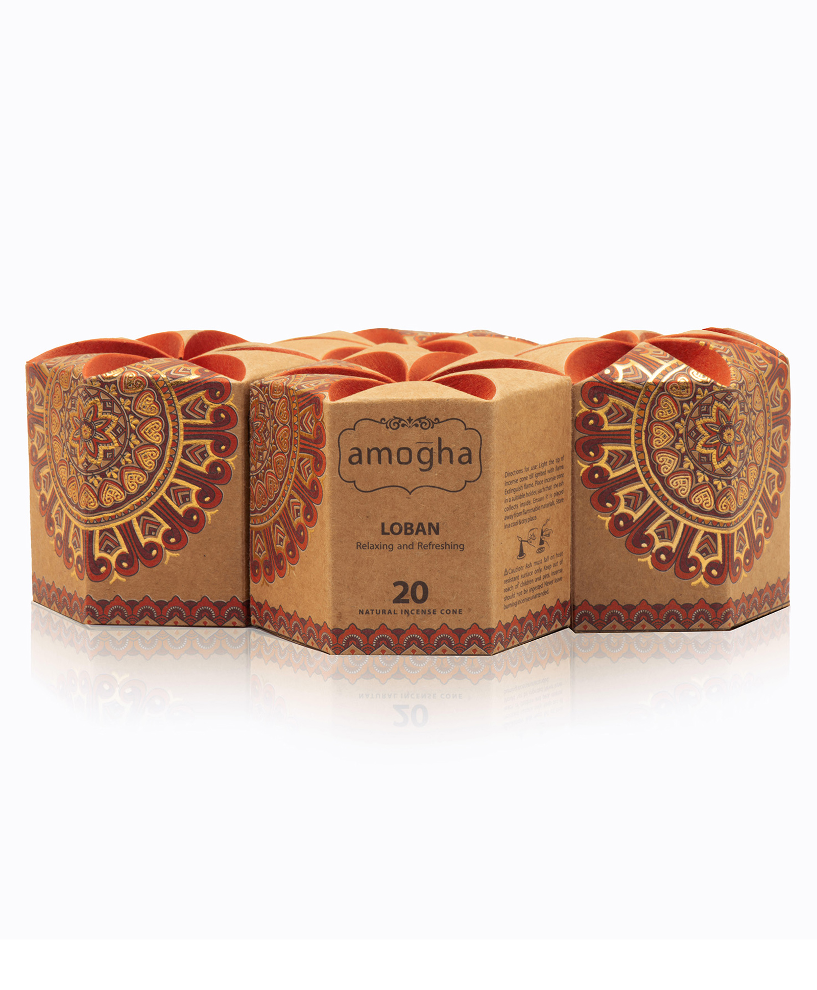 Amogha Incense Cone In A Hexa Krafted Box - Fragrance Loban-image-28