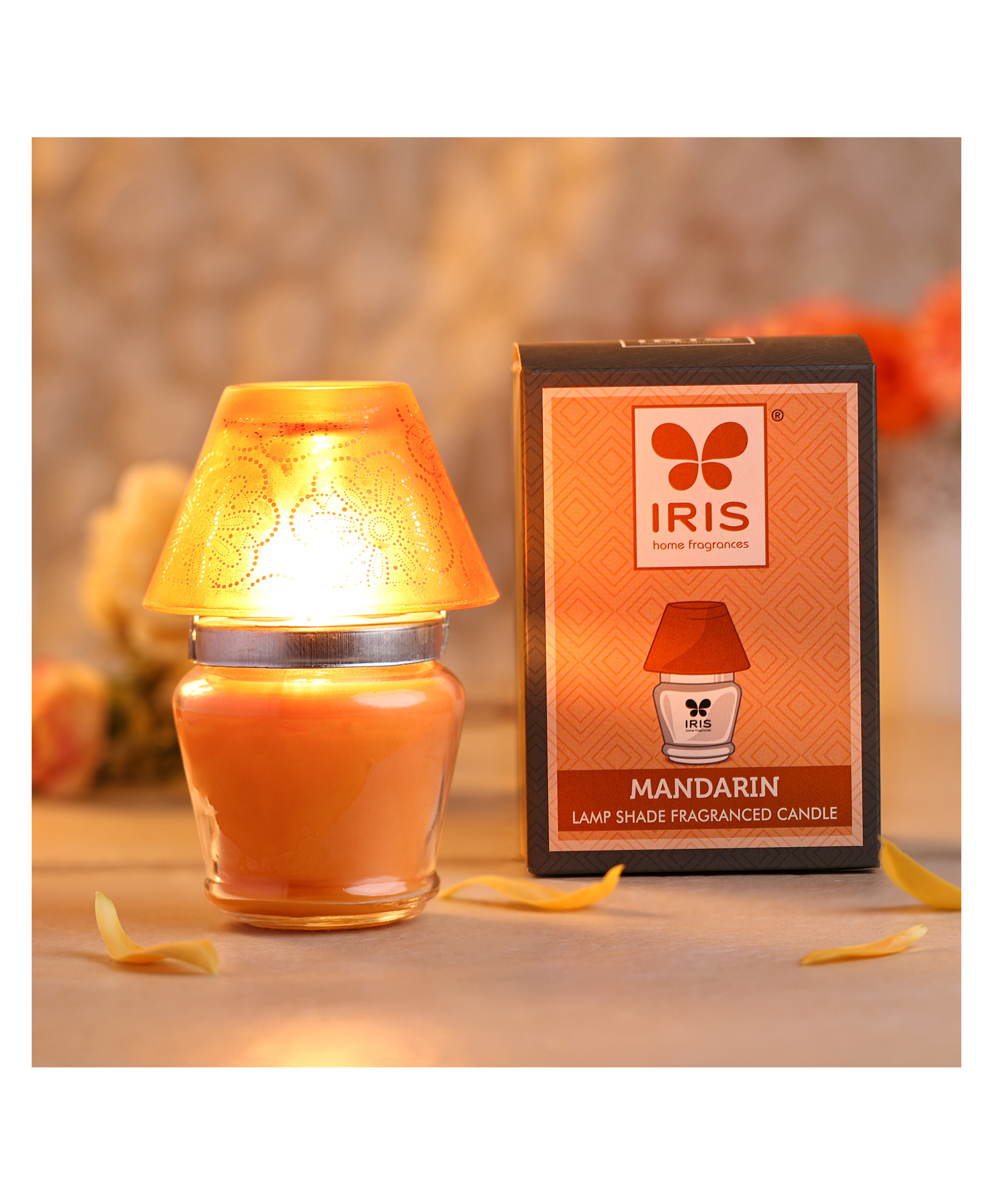 Iris Homefragrances Orange Mandarin Lamp Shade Candle - 100g-image-6