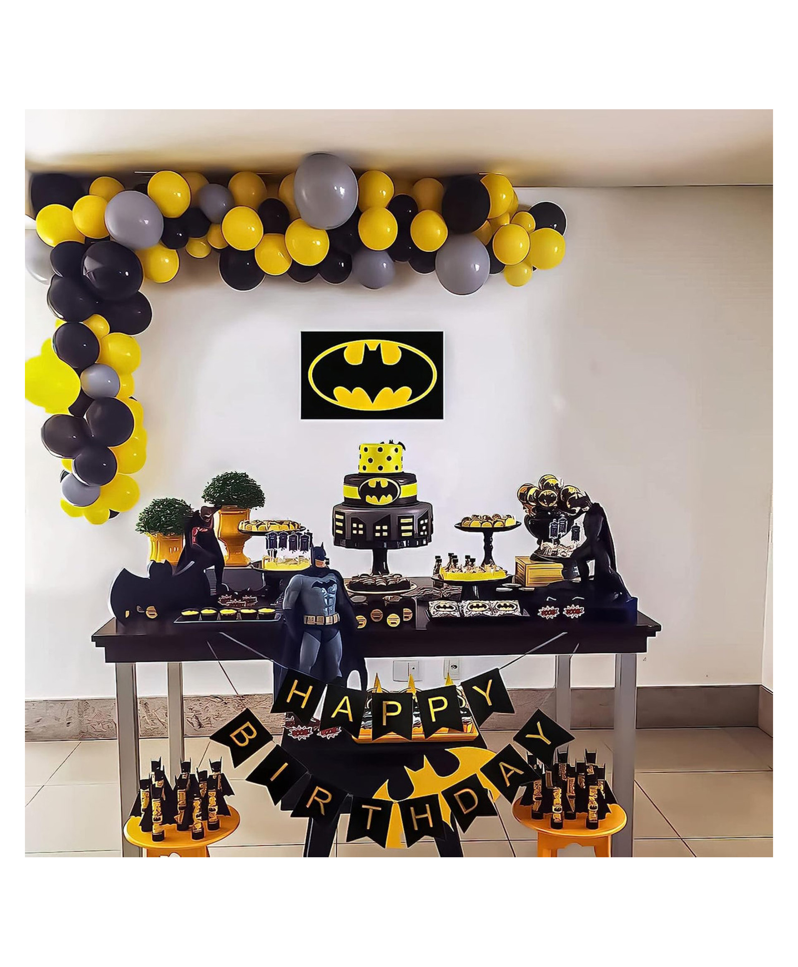 Bubble Trouble Batman Theme Superhero Birthday Decoration Pack of -64-picture-10