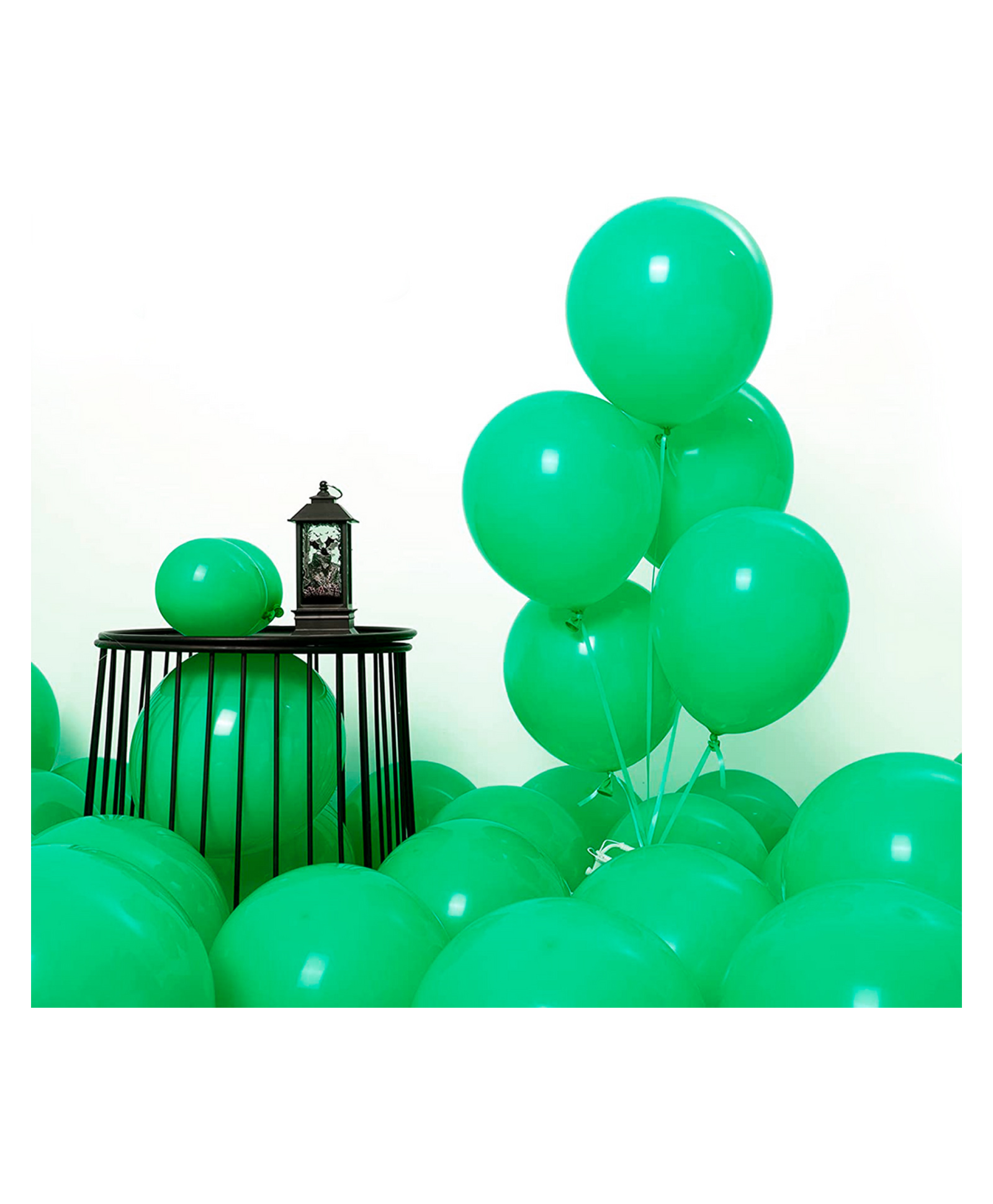 Bubble Trouble Metallic Green Balloons for party decoration kit-100 pcs green Pack of -100-image-13